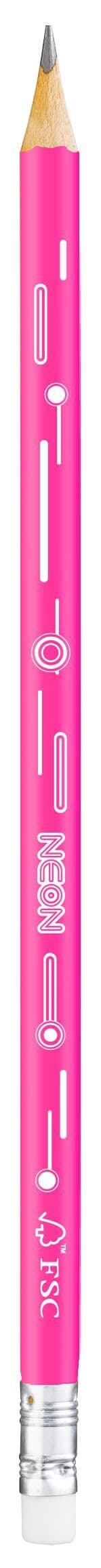 Potlood Maped Neon met gum assorti 4