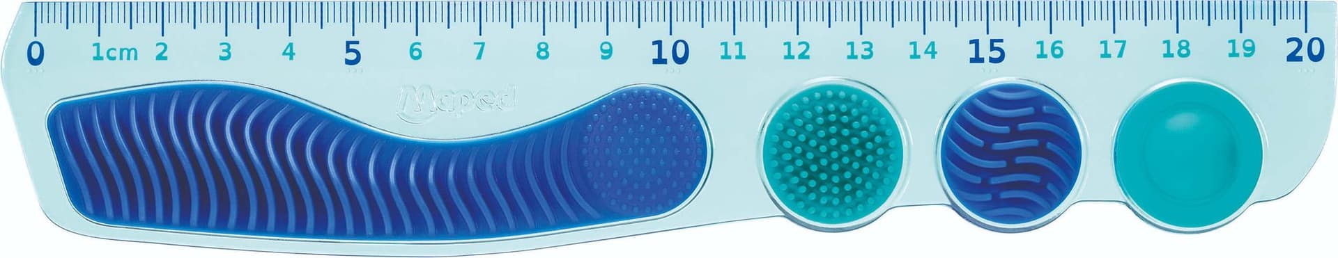 Liniaal Maped Kidy Learn Concentration 20 cm blauw 2