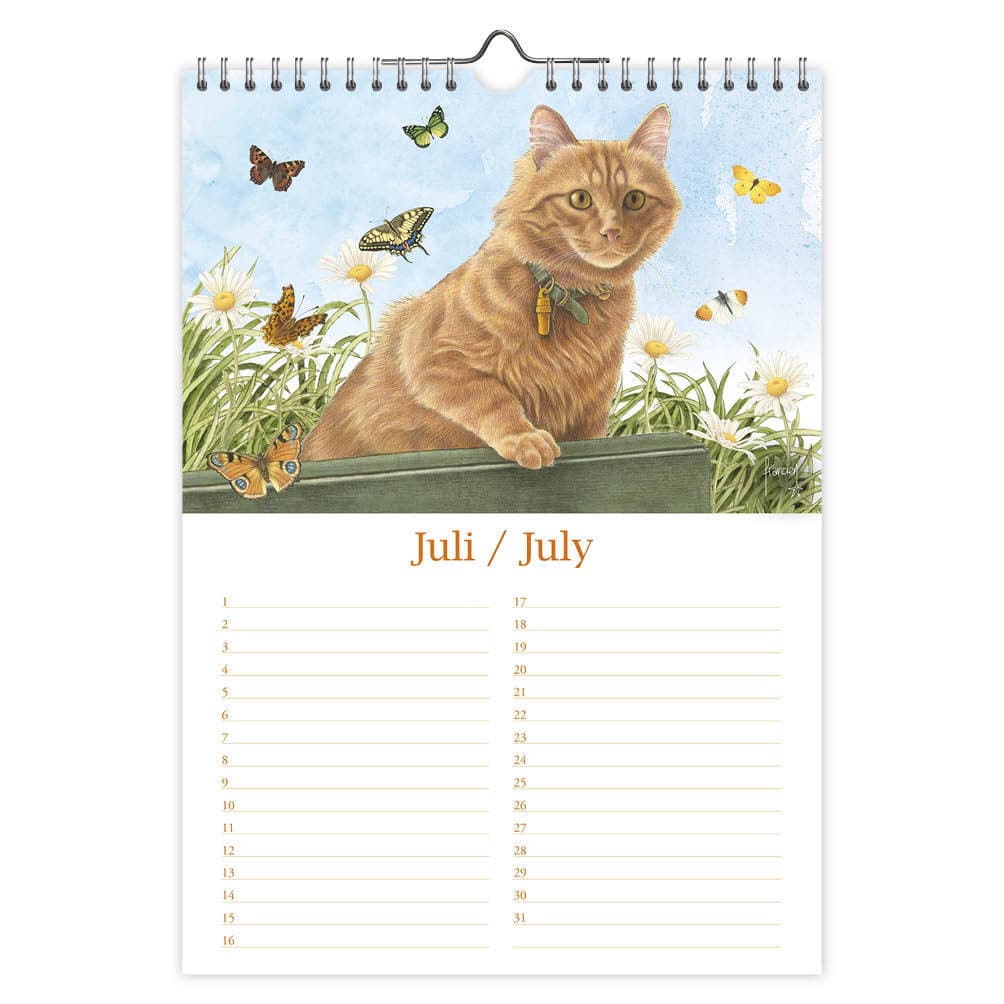 Verjaardagskalender Franciens Katten "Jeroen" A4 2