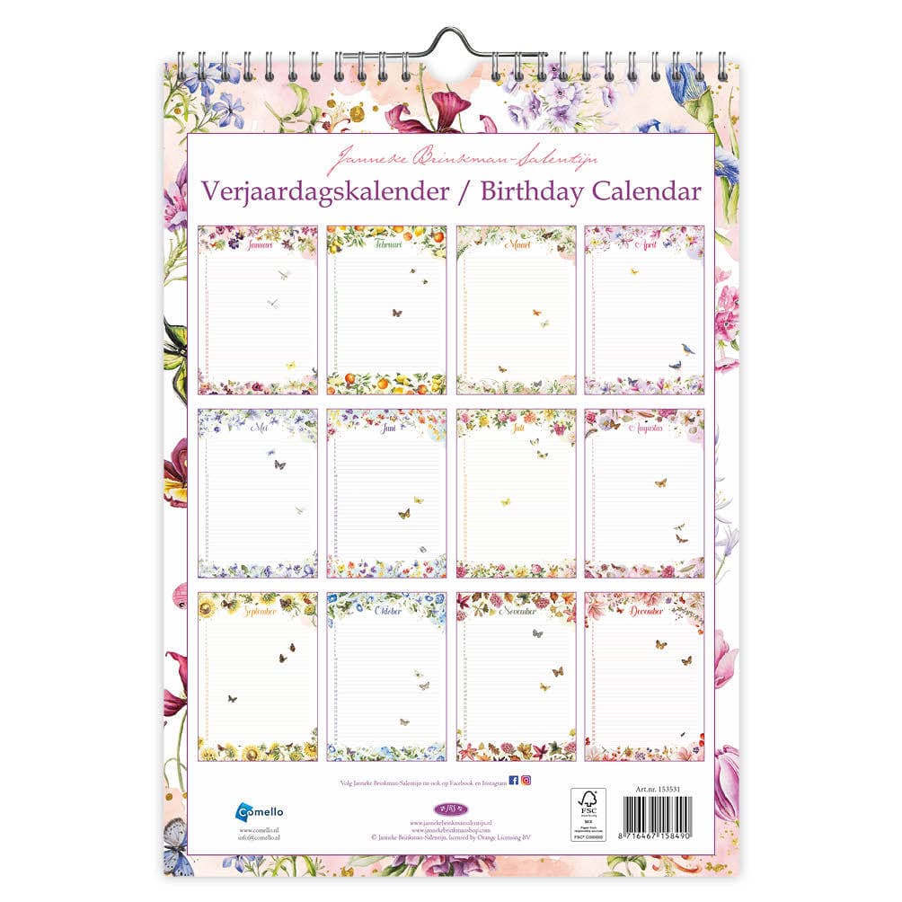 Verjaardagskalender Janneke Brinkman Voorjaar A4 3