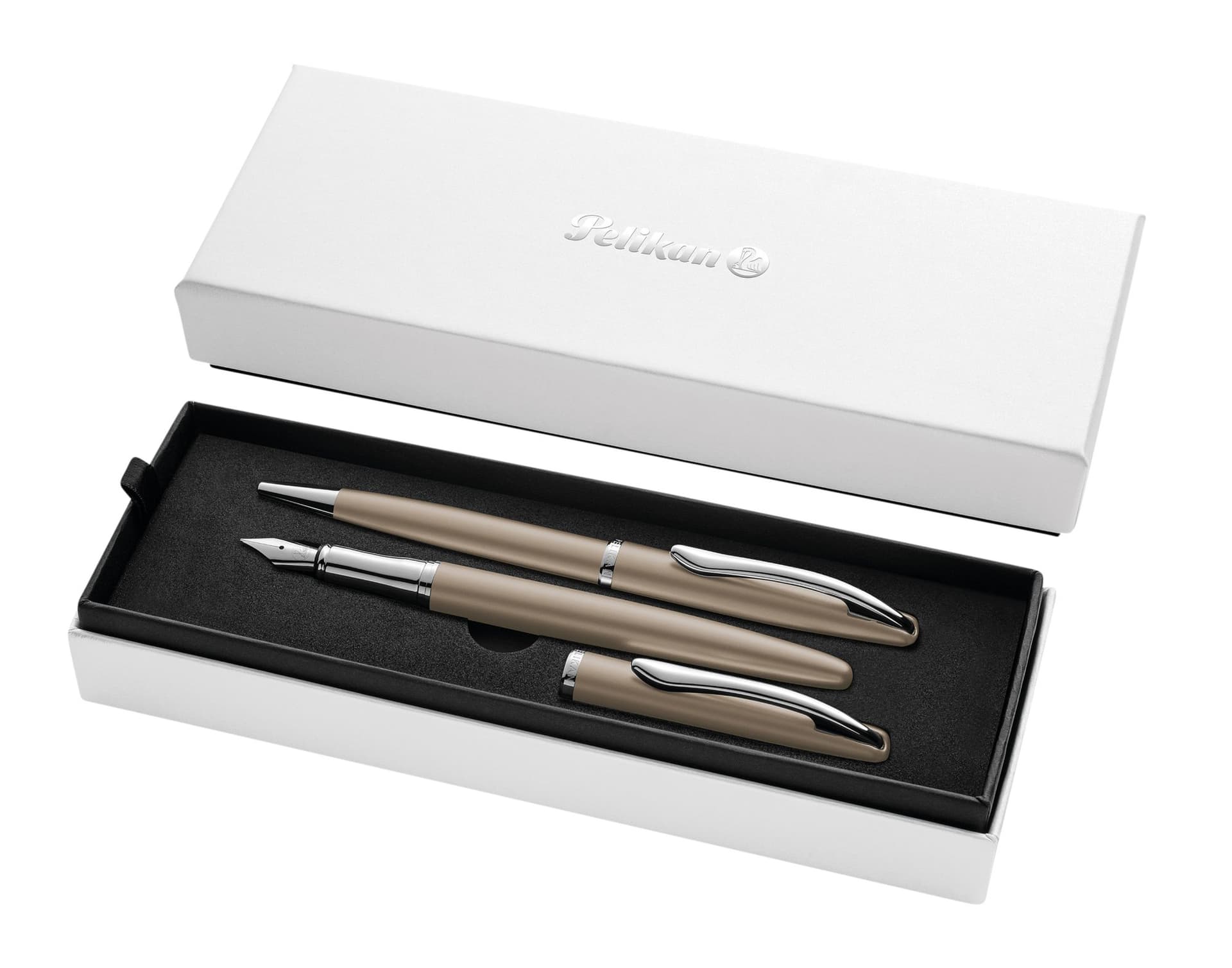Schrijfset Pelikan Jazz Noble Elegance K36+P36 medium taupe 2