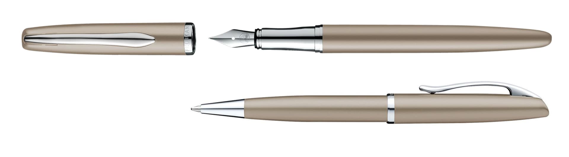 Schrijfset Pelikan Jazz Noble Elegance K36+P36 medium taupe 3