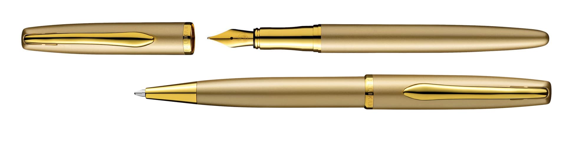 Schrijfset Pelikan Jazz Noble Elegance K36+P36 medium gold 2