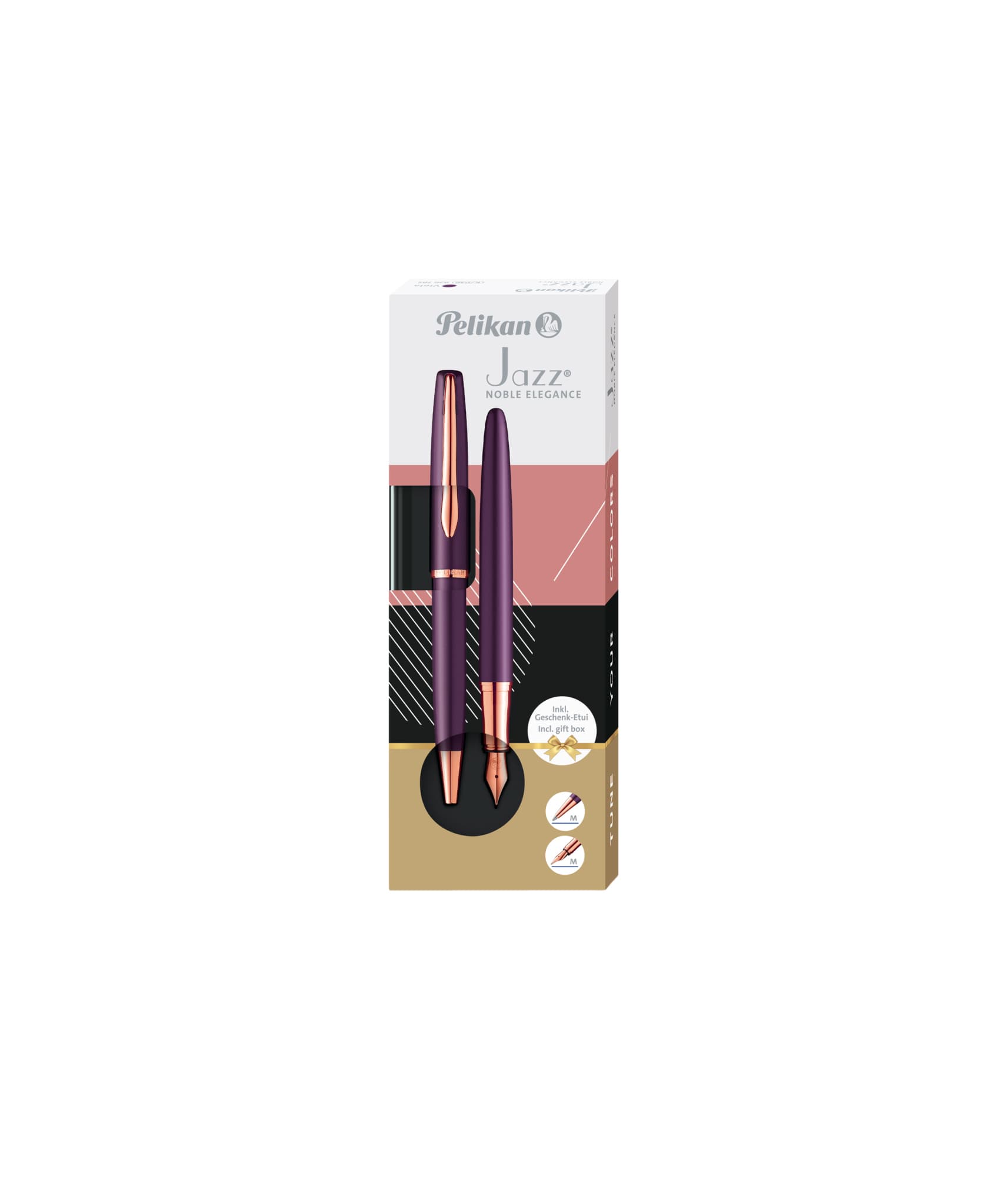 Schrijfset Pelikan Jazz Noble Elegance K36+P36 medium viola