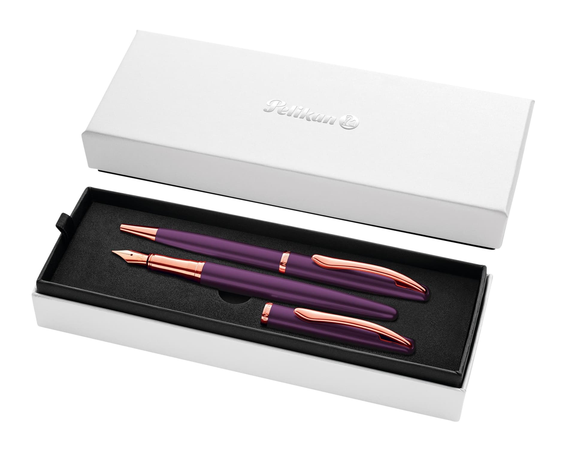 Schrijfset Pelikan Jazz Noble Elegance K36+P36 medium viola 2