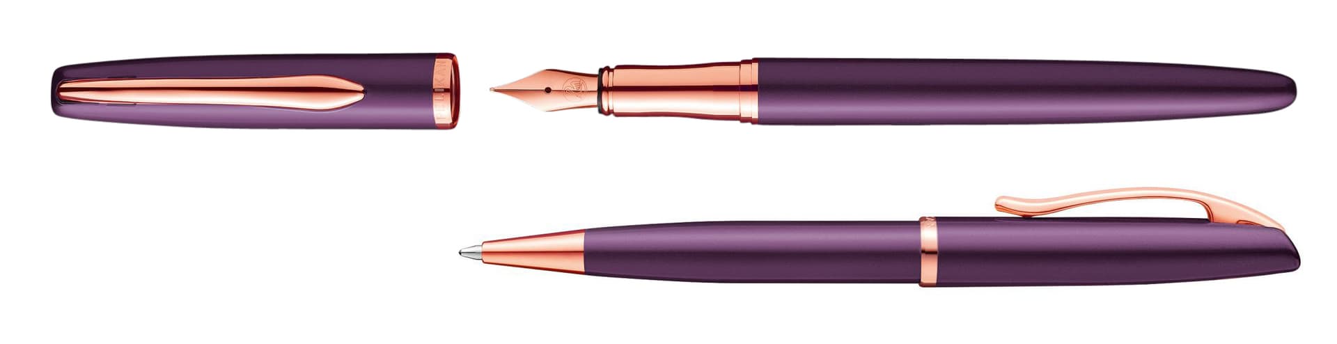 Schrijfset Pelikan Jazz Noble Elegance K36+P36 medium viola 3