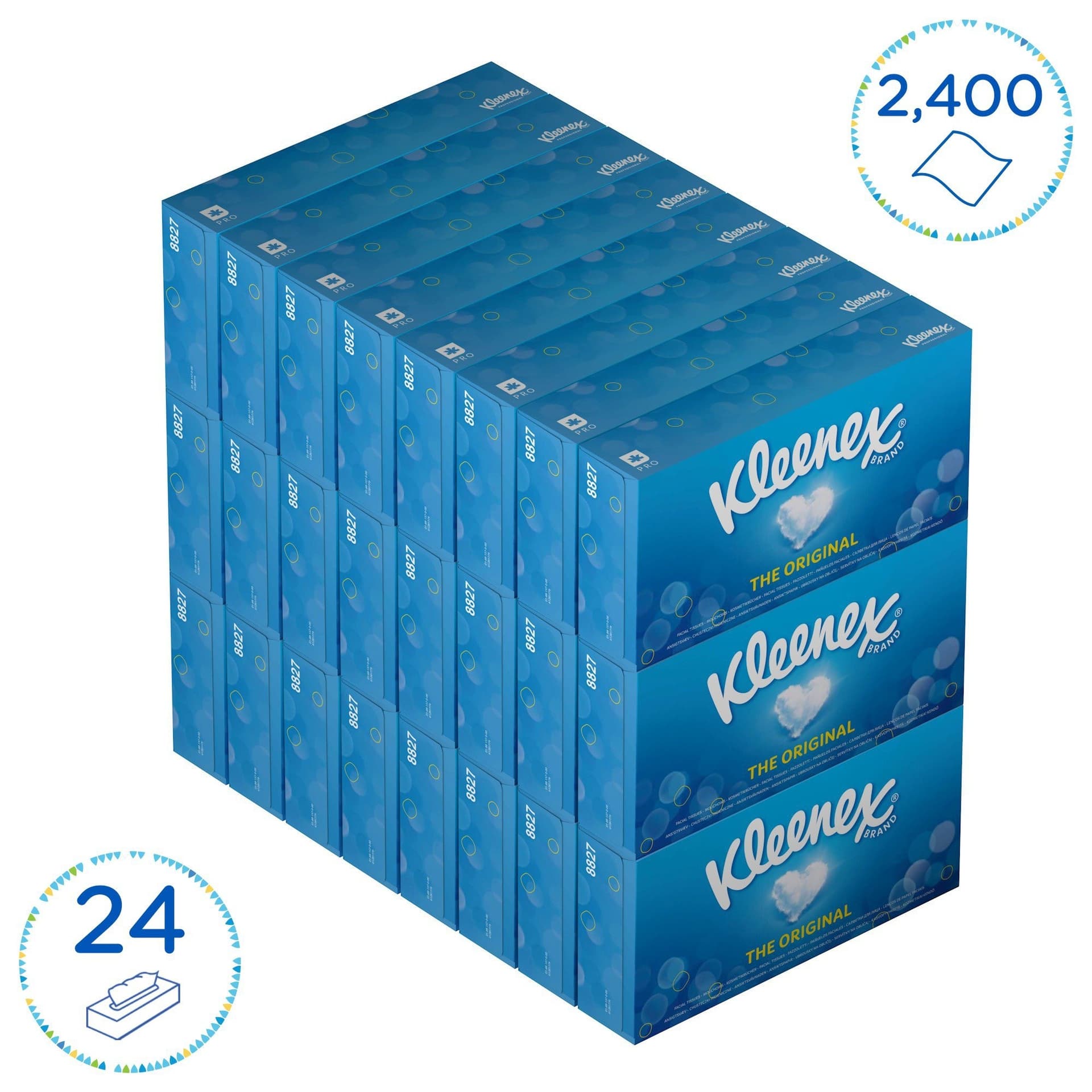 Facial tissues Kleenex 2-laags 100 vel wit 8827 3