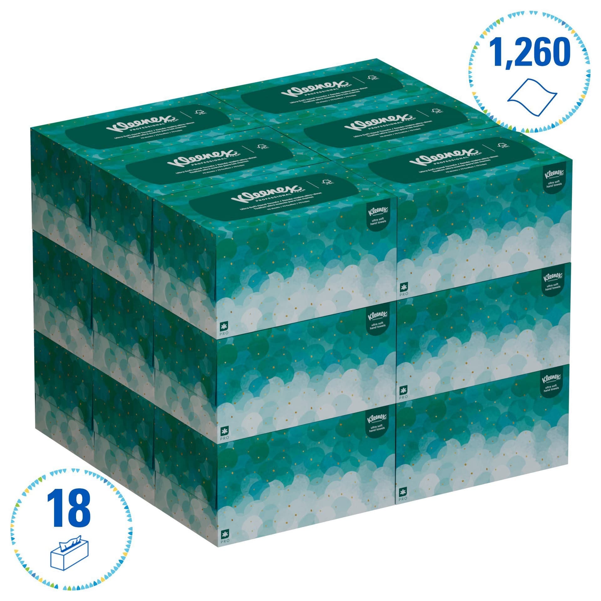 Handdoek Kleenex Ultra Pop-up Box 1-laags 226x254mm 70 vel wit 6088 3