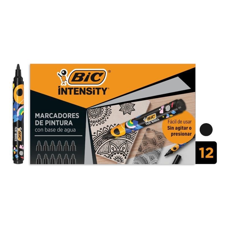 Paintmarker Bic Intensity zwart 3
