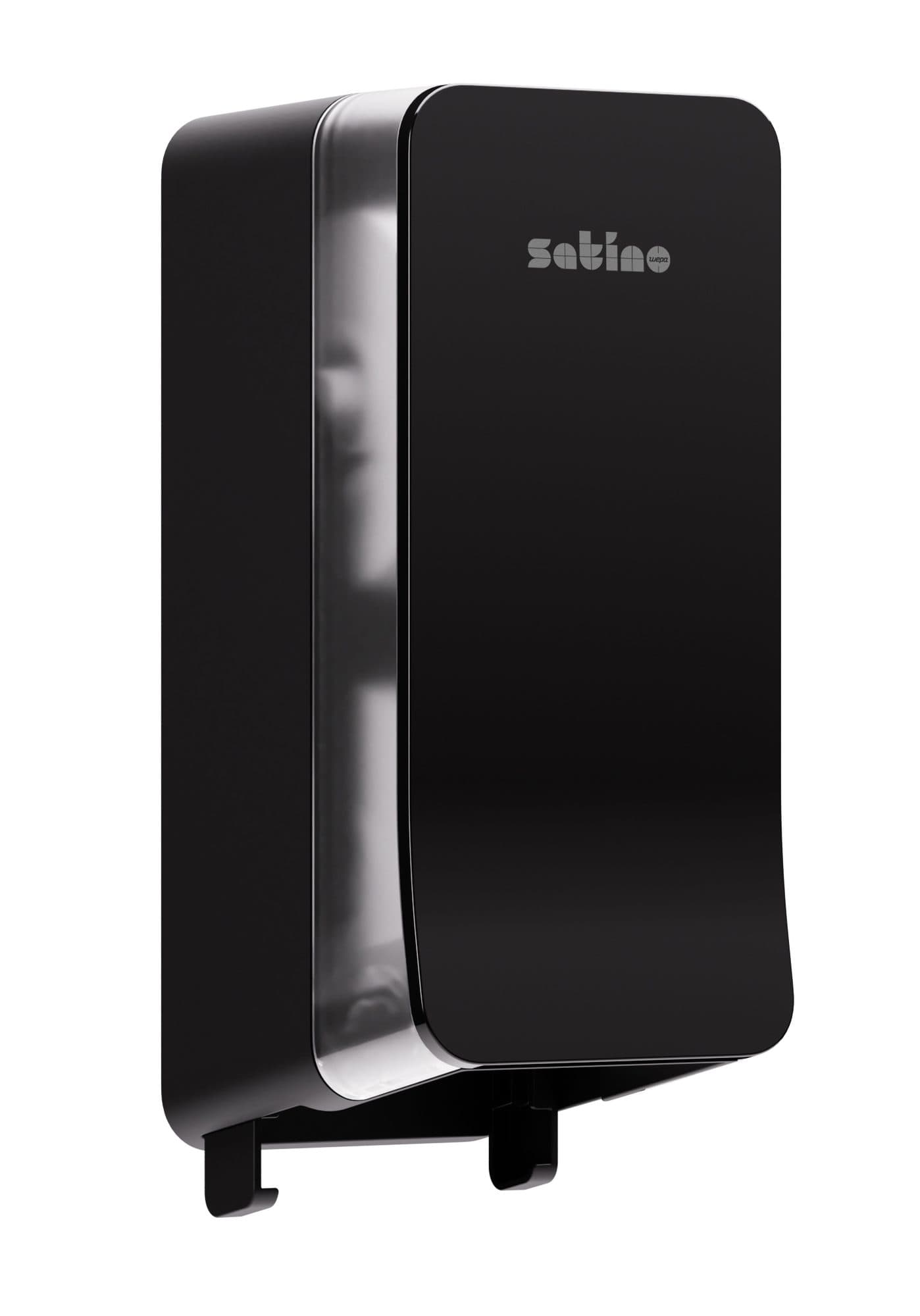 Toiletpapierdispenser Satino JT3 Hyginity systeemrol duo zwart 333423