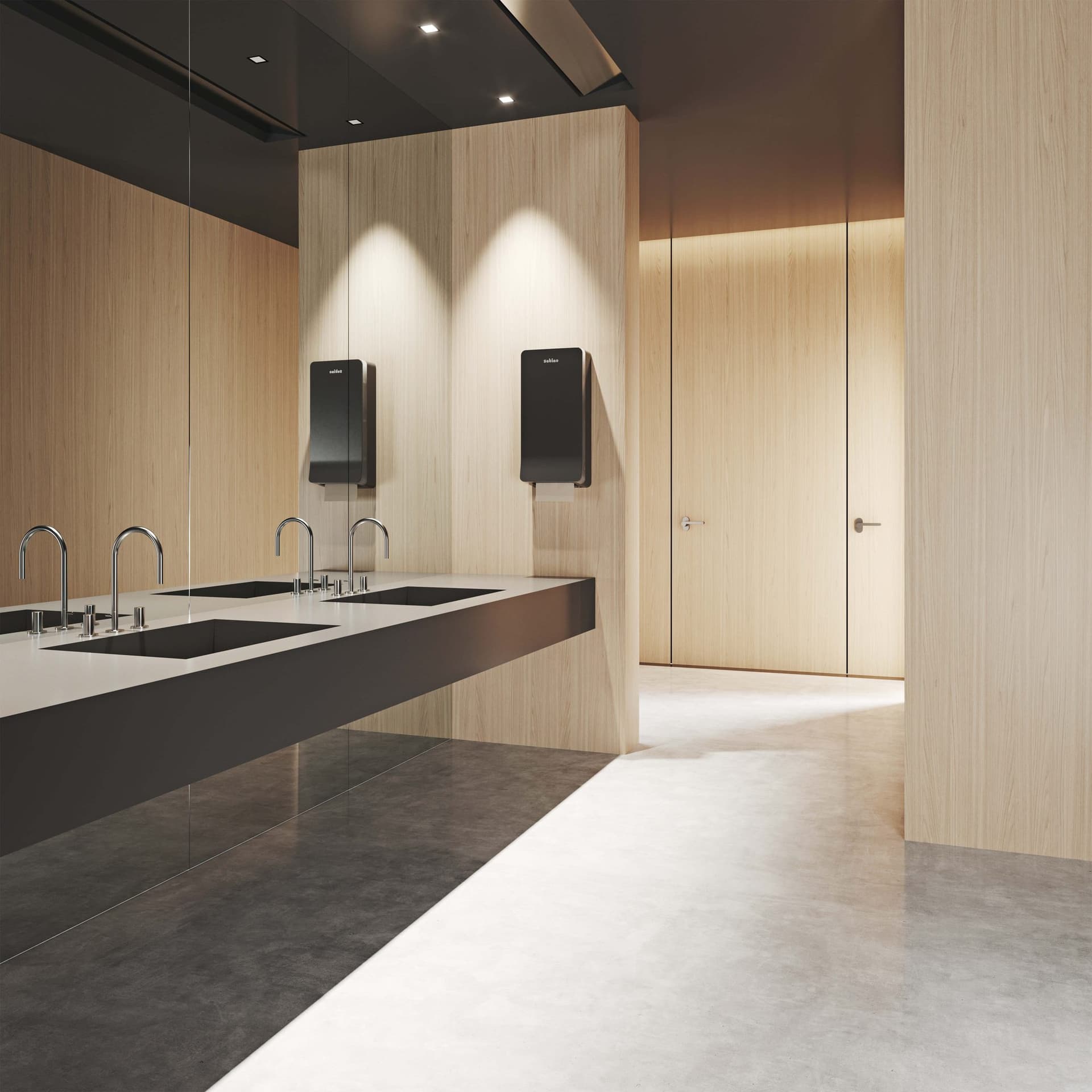 Toiletpapierdispenser Satino JT3 Hyginity systeemrol duo zwart 333423 6