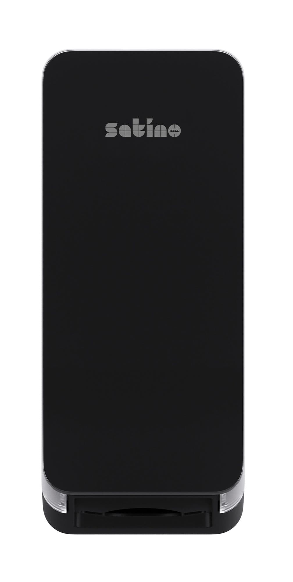 Toiletpapierdispenser Satino BT1 Hyginity gevouwen zwart 333425 2