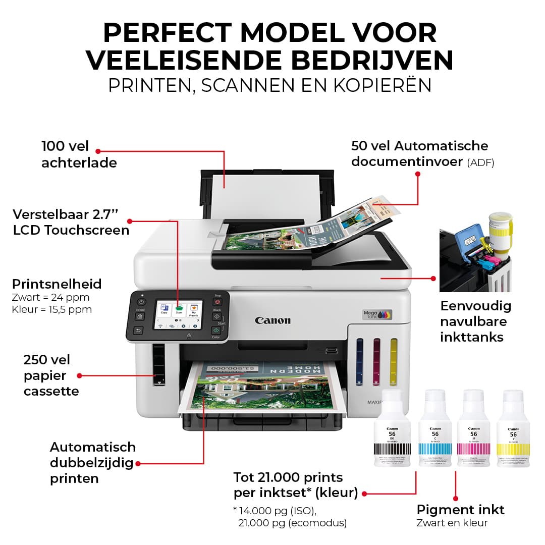 Multifunctional inktjet printer Canon MAXIFY GX6150 9