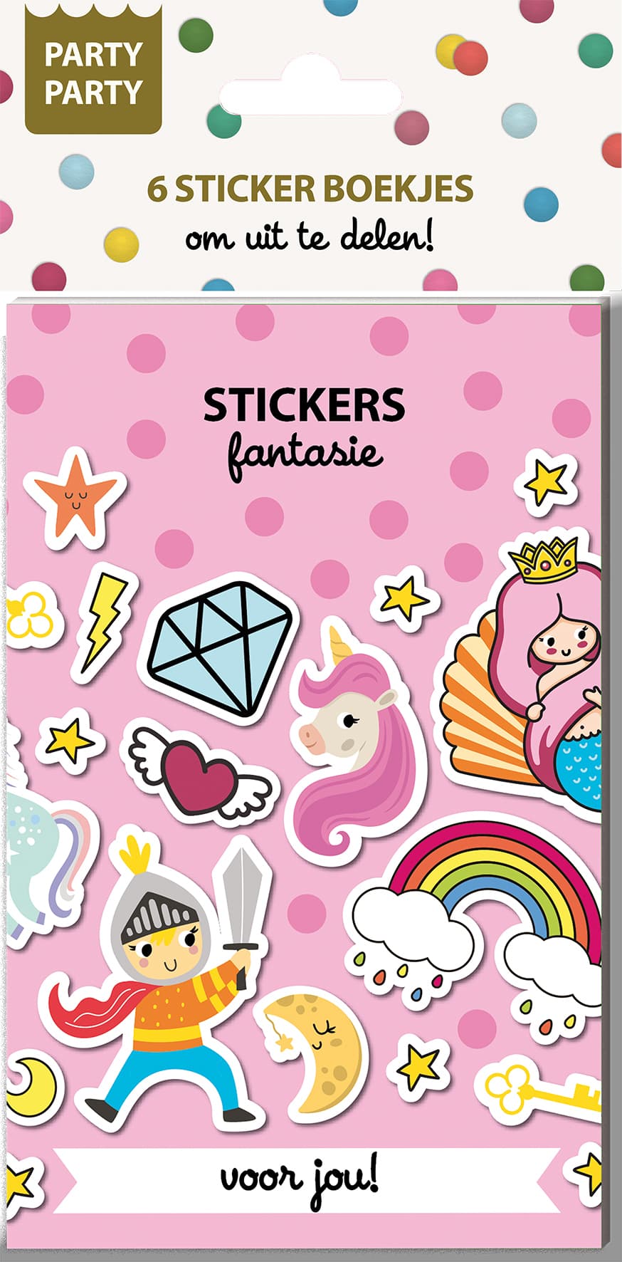 Party Party 6 Sticker boekjes - Fantasie Interstat