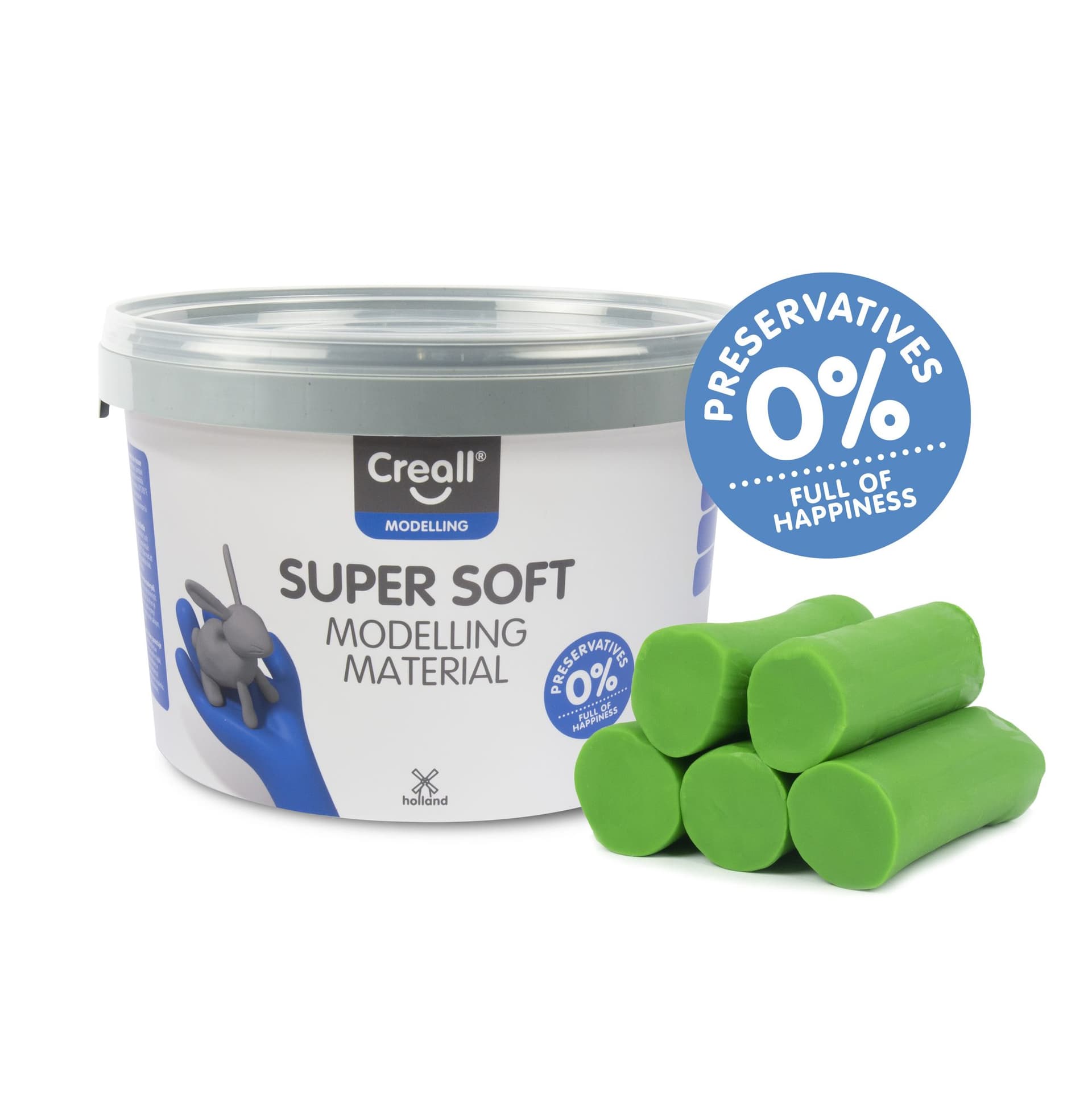 Klei Creall supersoft groen 1750gram 2