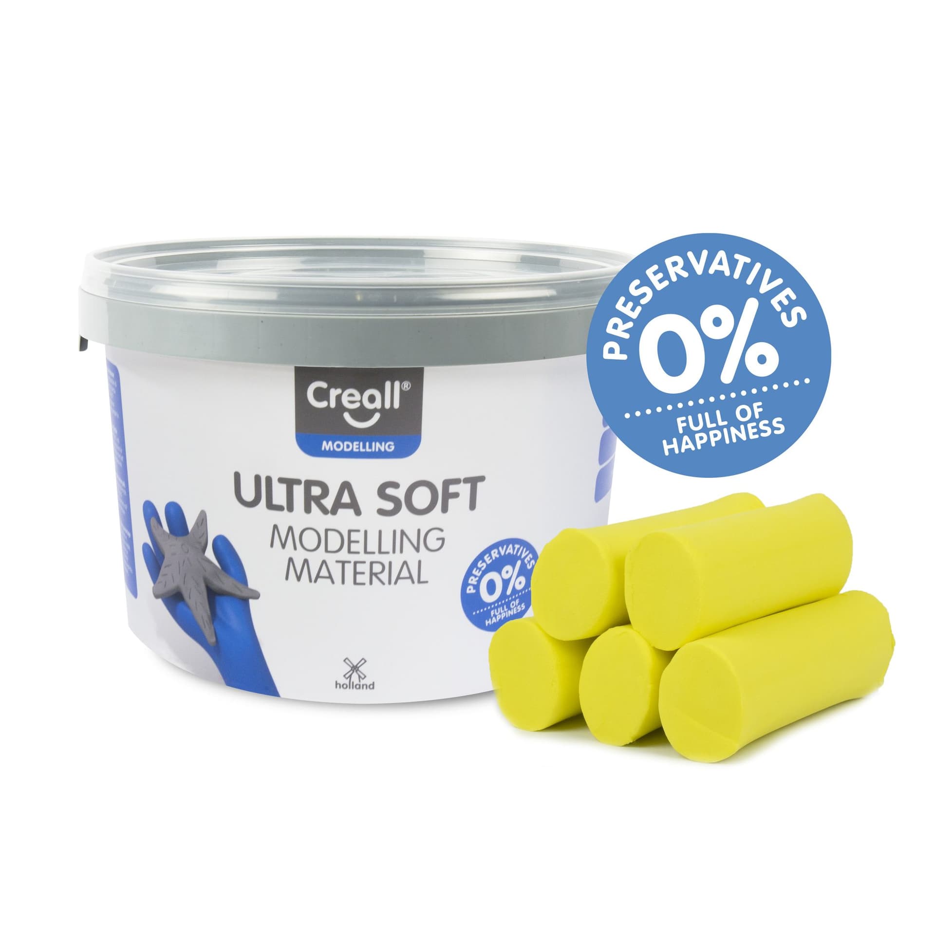 Klei Creall Play-it Ultra Soft helder geel 1100 gram 2