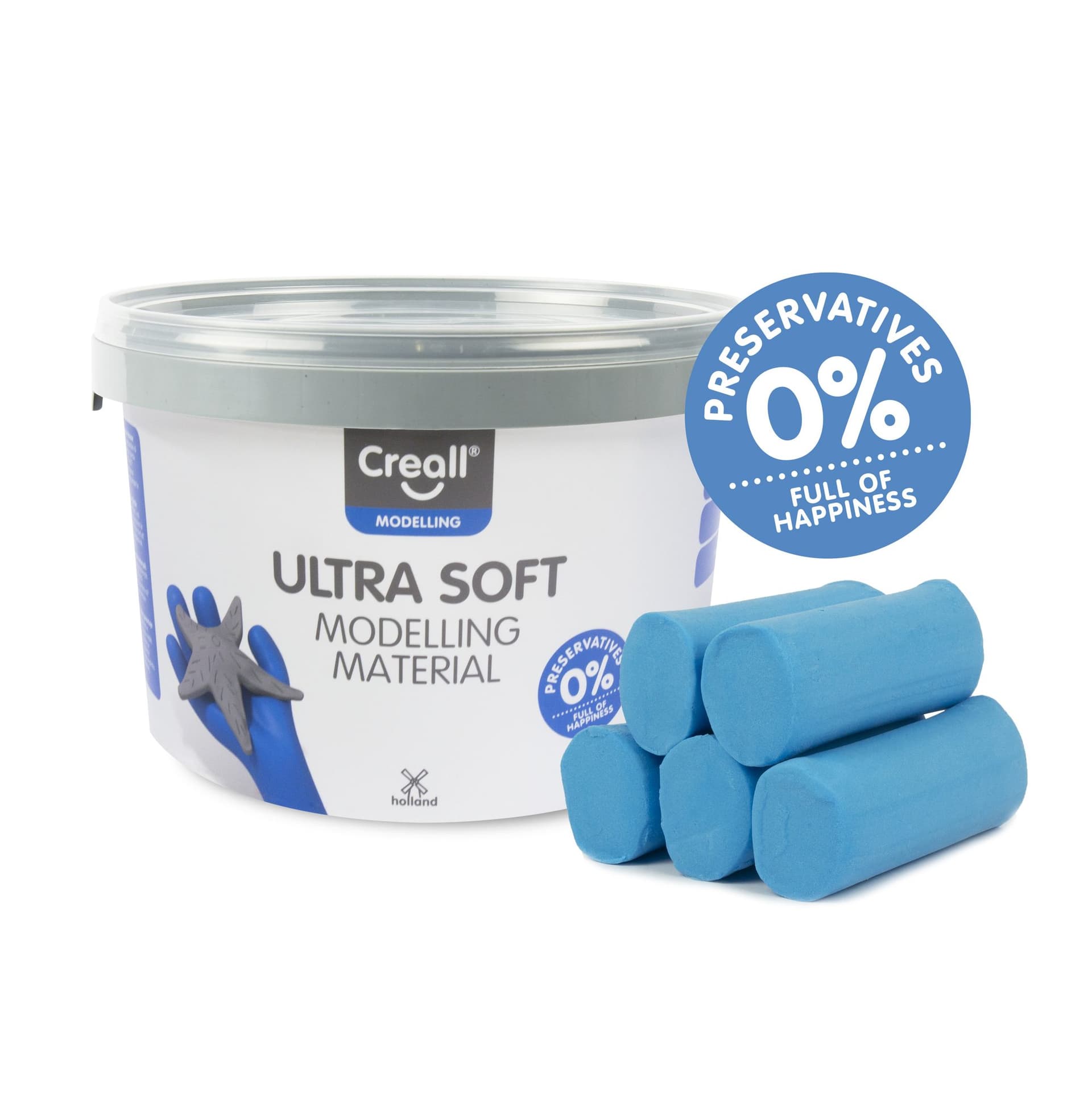 Klei Creall Play-it Ultra Soft helder blauw 1100 gram 2