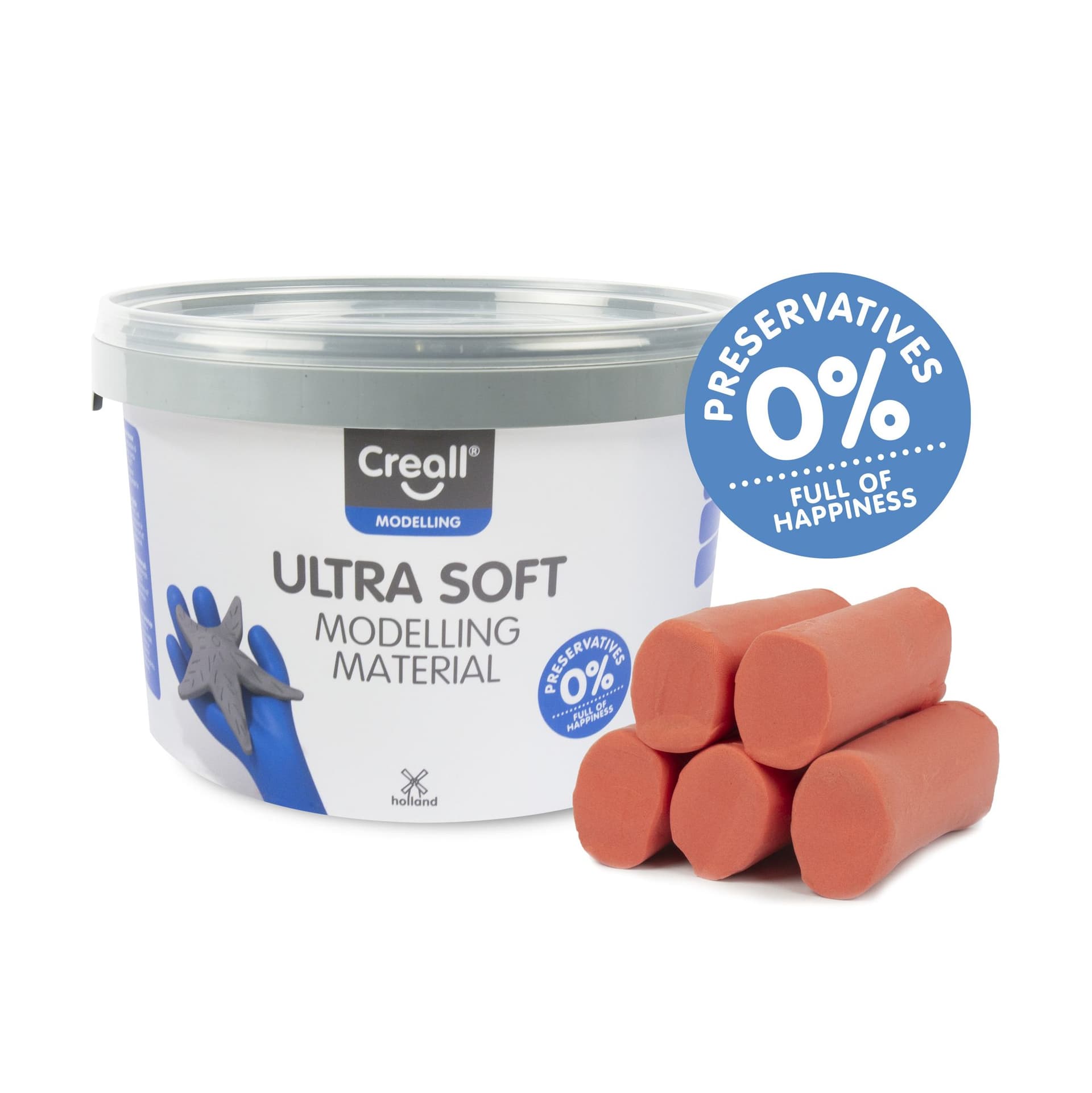 Klei Creall Play-it Ultra Soft helder rood 1100 gram 2