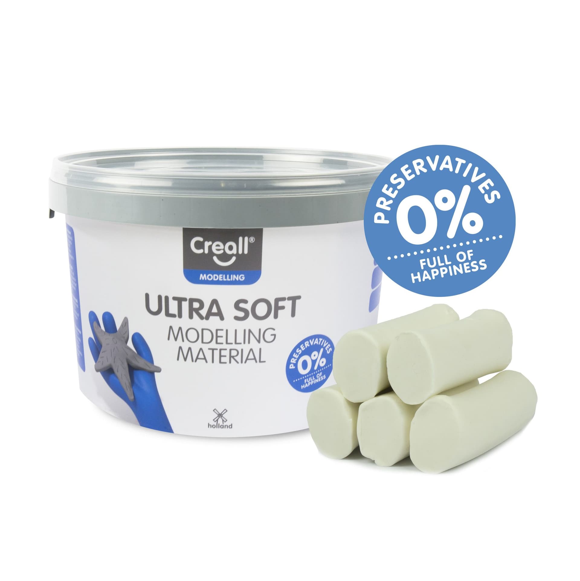 Klei Creall Play-it Ultra Soft helder wit 1100 gram 2