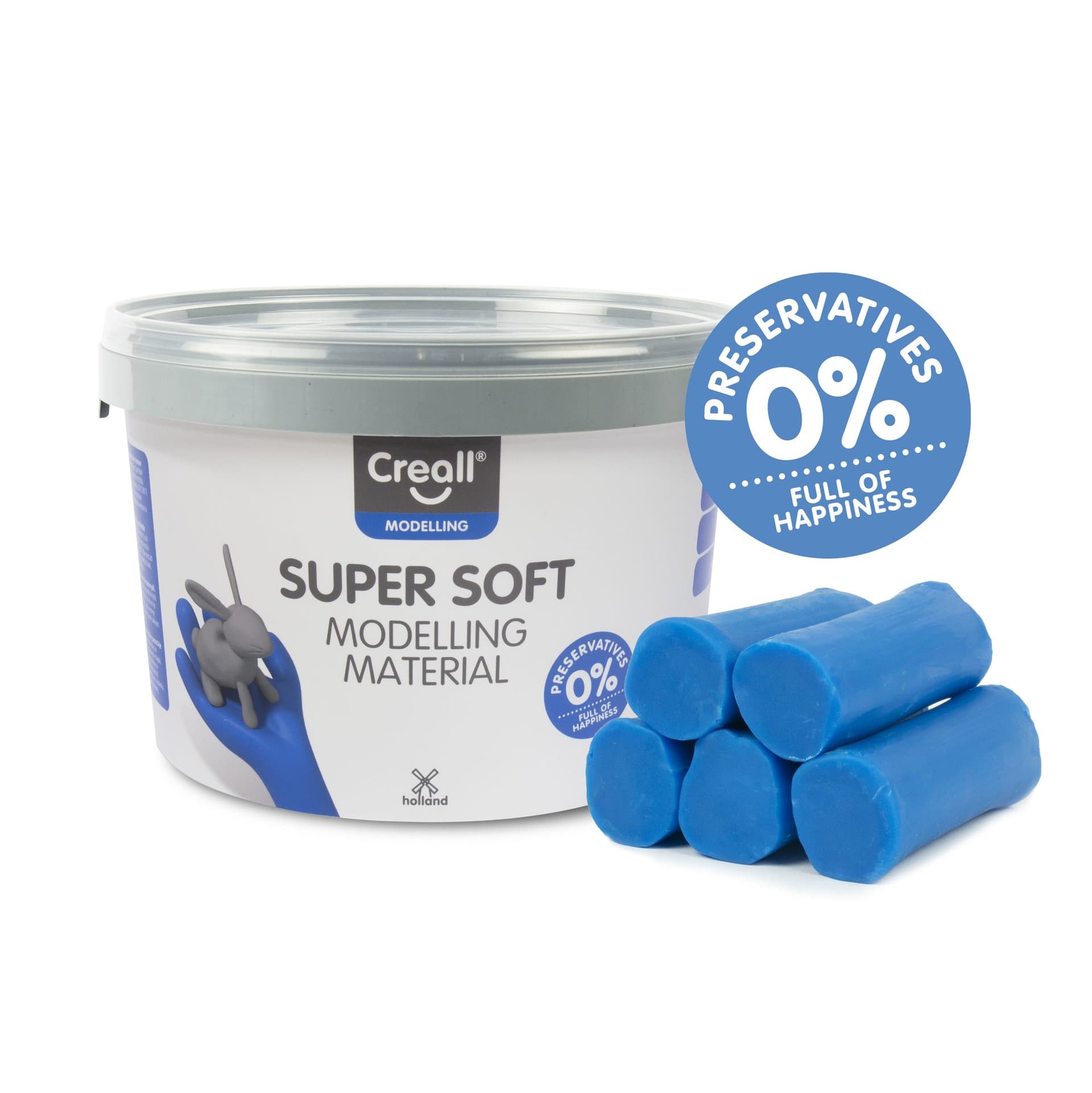 Klei Creall supersoft blauw 1750gram 2