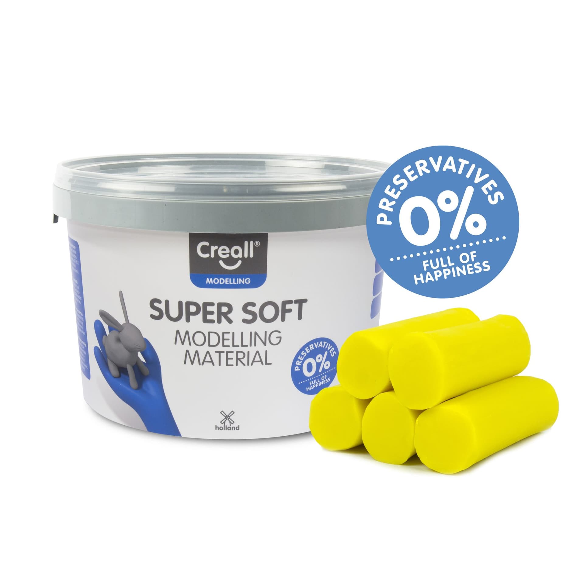 Klei Creall supersoft geel 1750gram 2