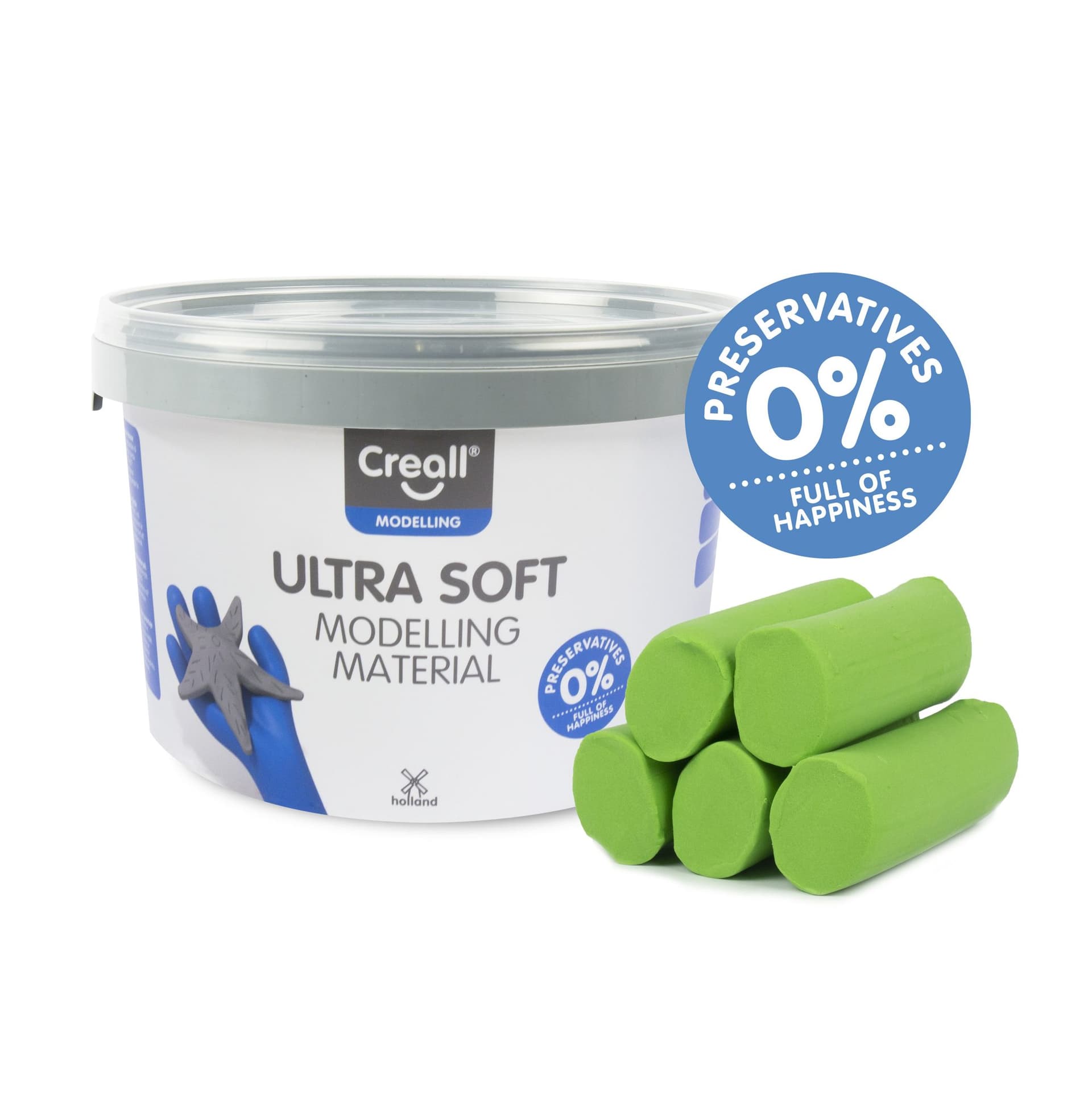 Klei Creall Play-it Ultra Soft helder groen 1100 gram 2