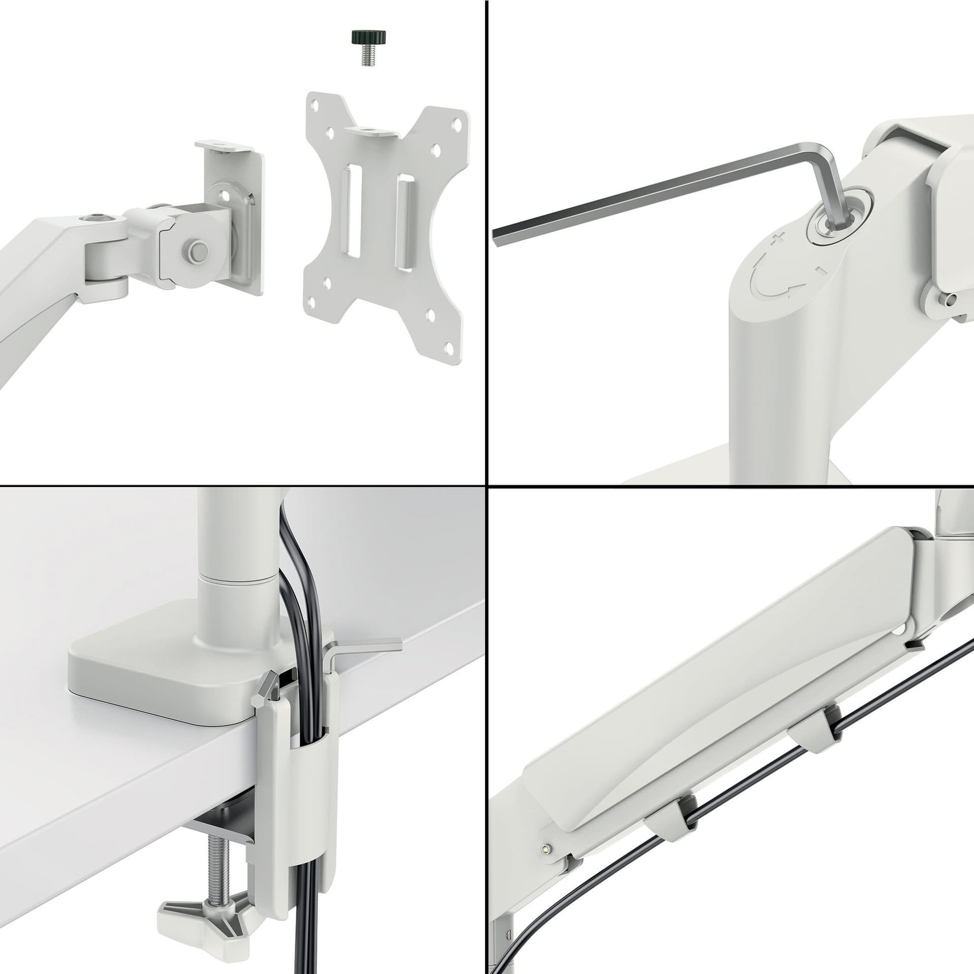 Monitorarm Leitz Ergo ruimtebesparend dubbel grijs 5