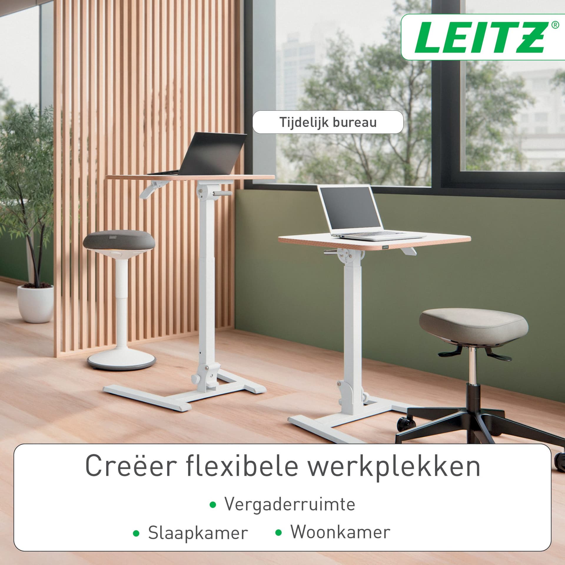 Zit-sta bureau Leitz Ergo compact inklapbaar 5