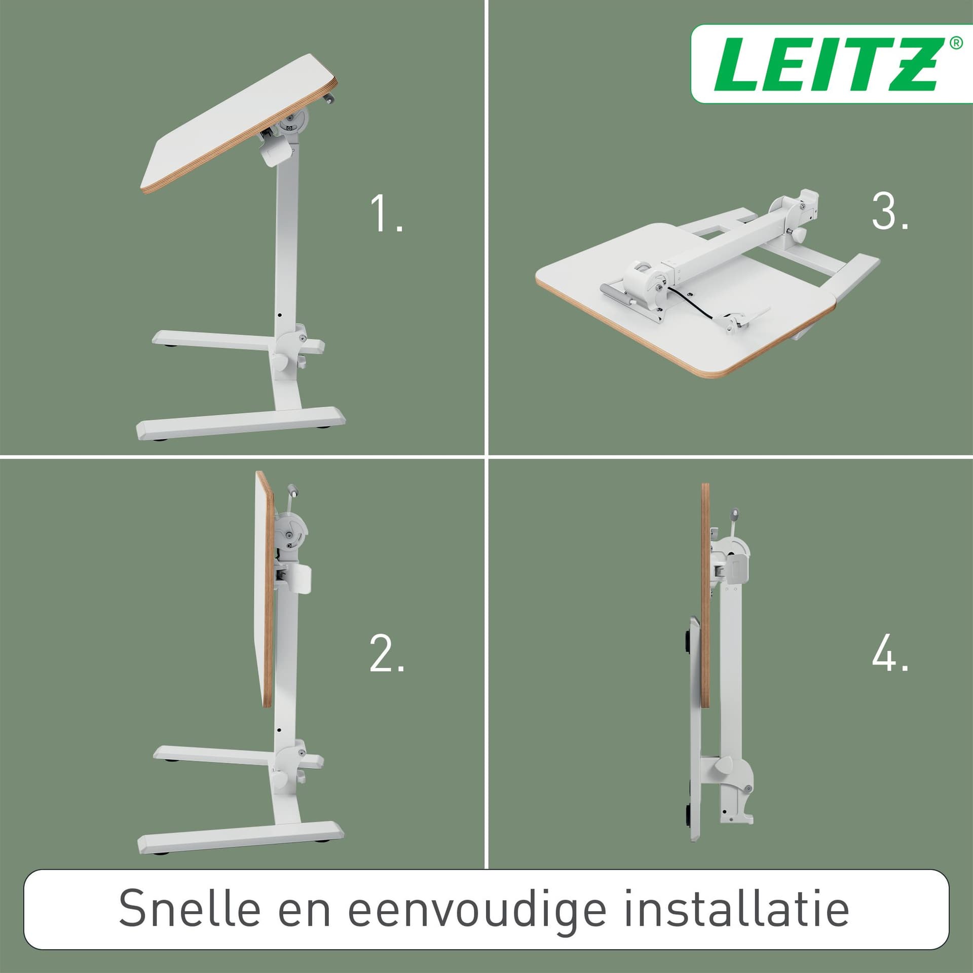 Zit-sta bureau Leitz Ergo compact inklapbaar 6