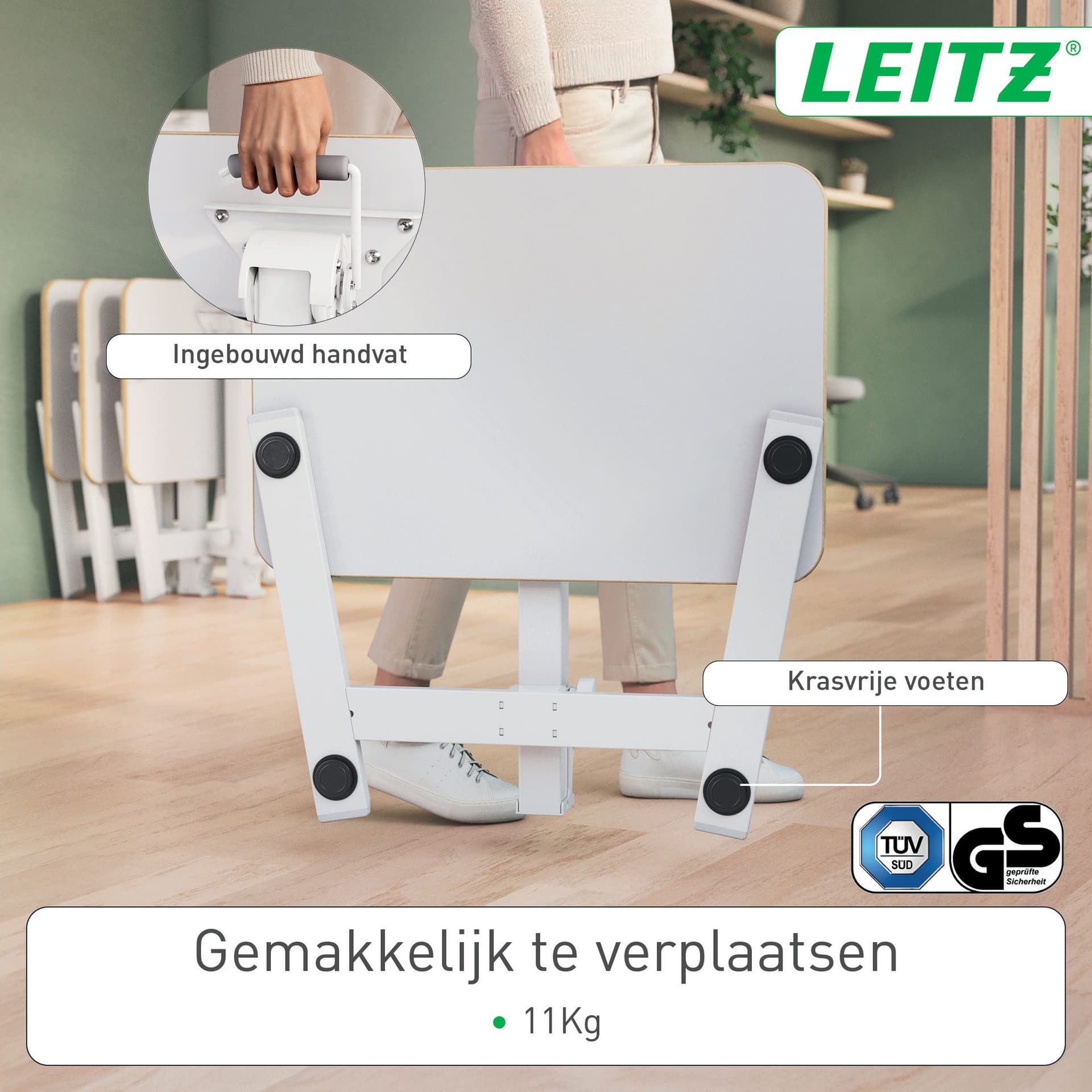 Zit-sta bureau Leitz Ergo compact inklapbaar 8