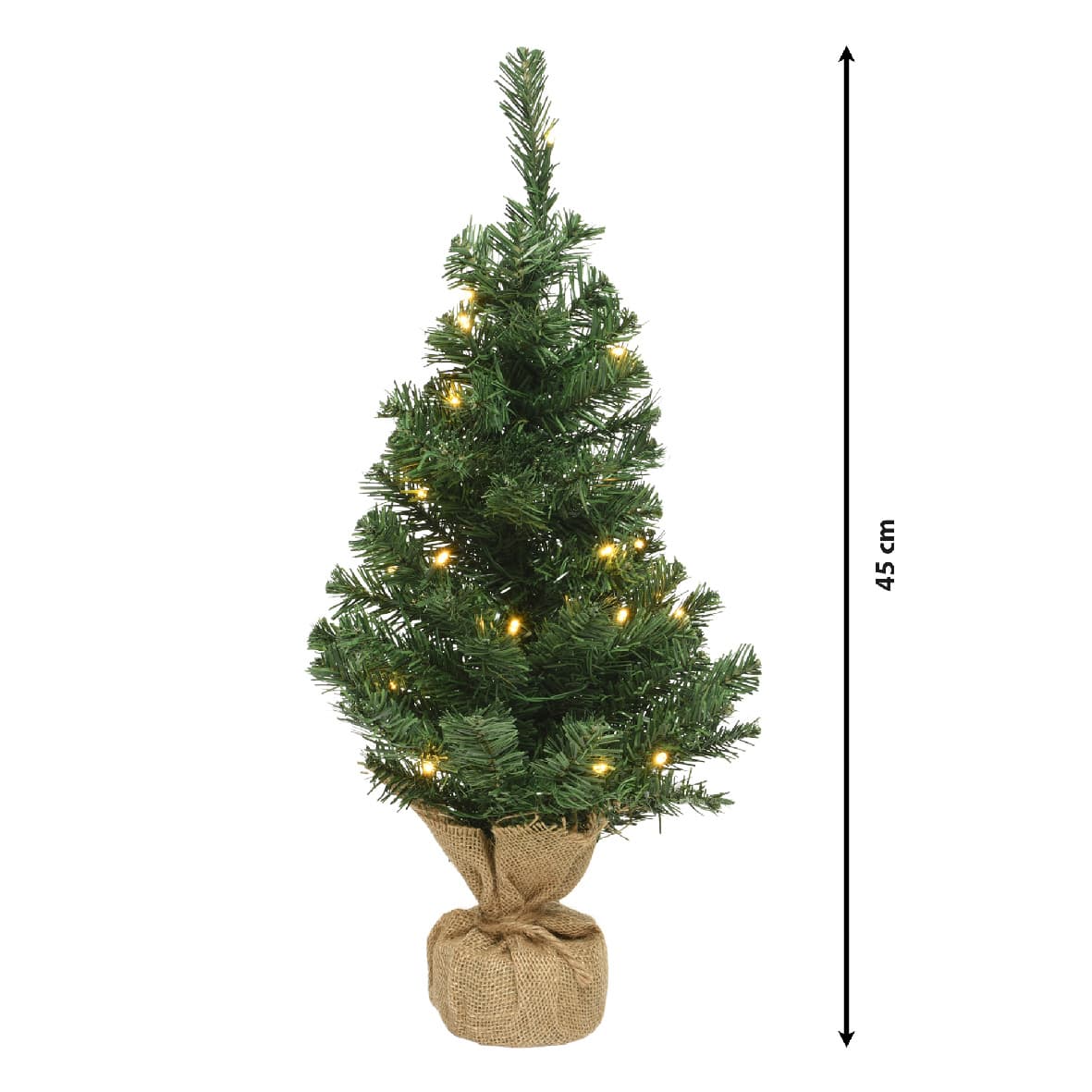 Kerstboom Everlands met LED verlichting 45cm 2