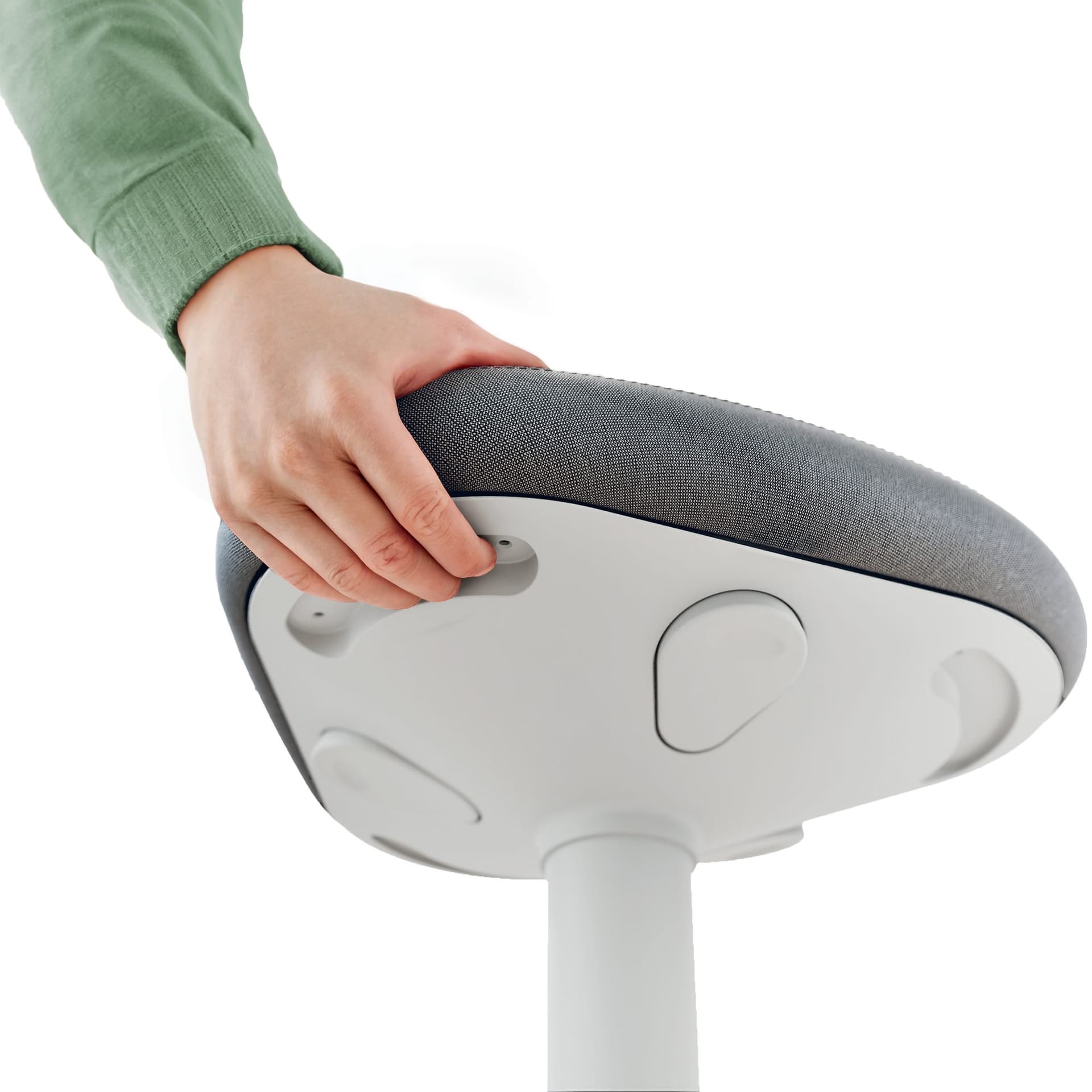 Actieve zit-sta kruk Leitz Ergo met gasveer 57-82 cm grijs 4
