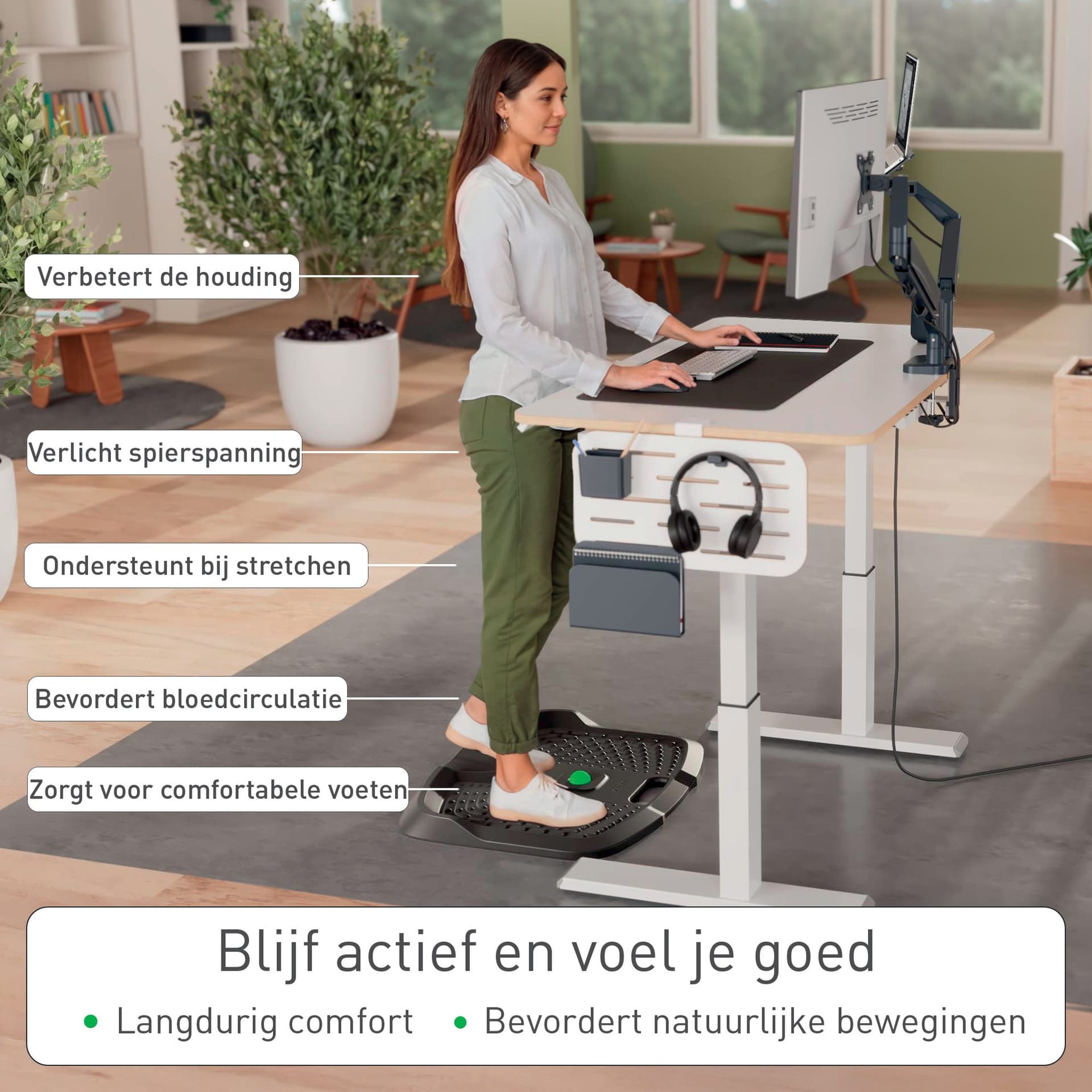 Antivermoeidheidsmat Leitz Ergo actief 5