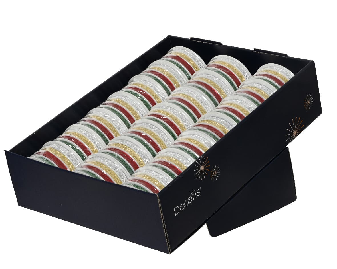 Cadeaulint Decoris rol met 4 kleuren assorti