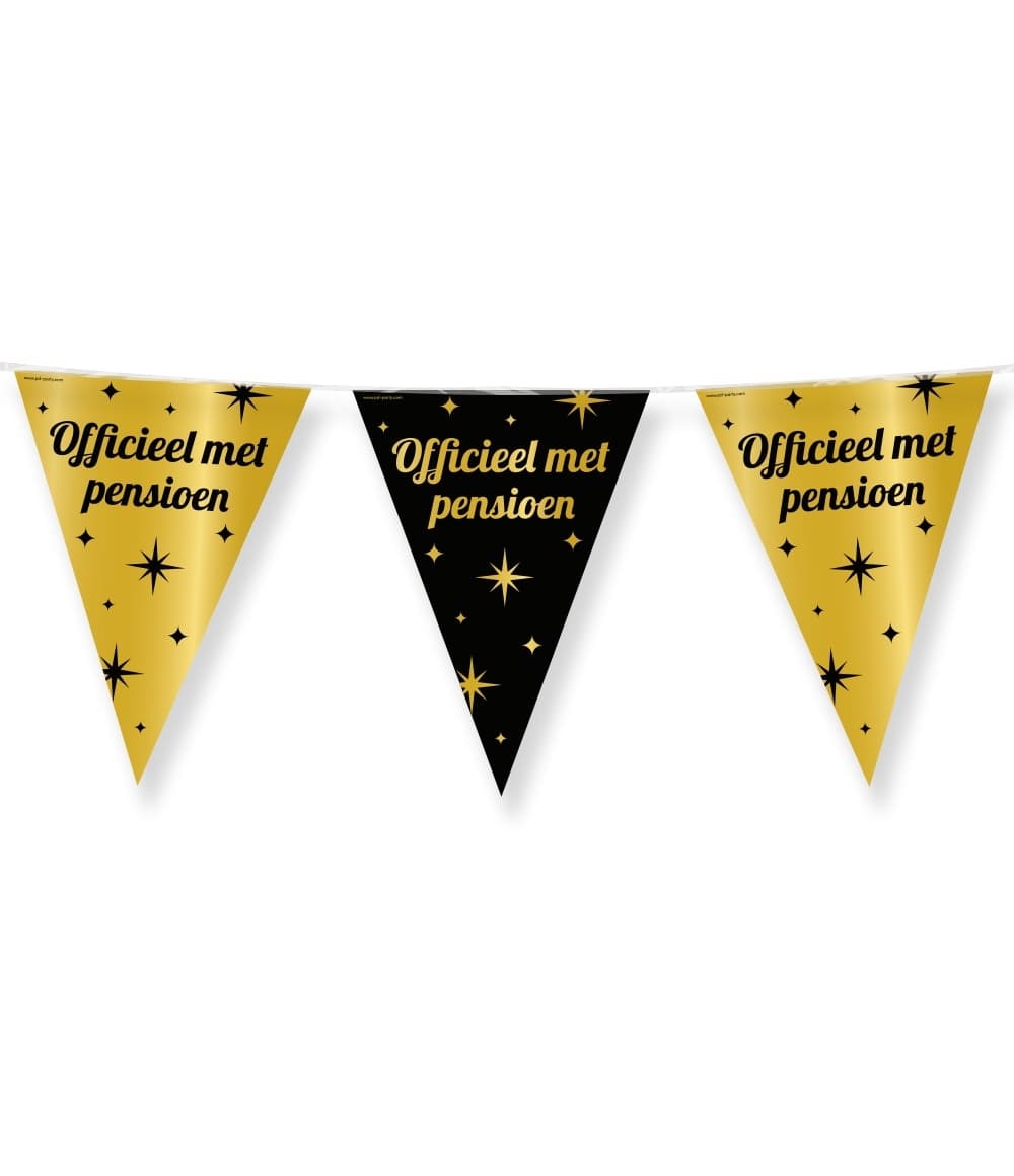 Classy Party flags foil Pensioen