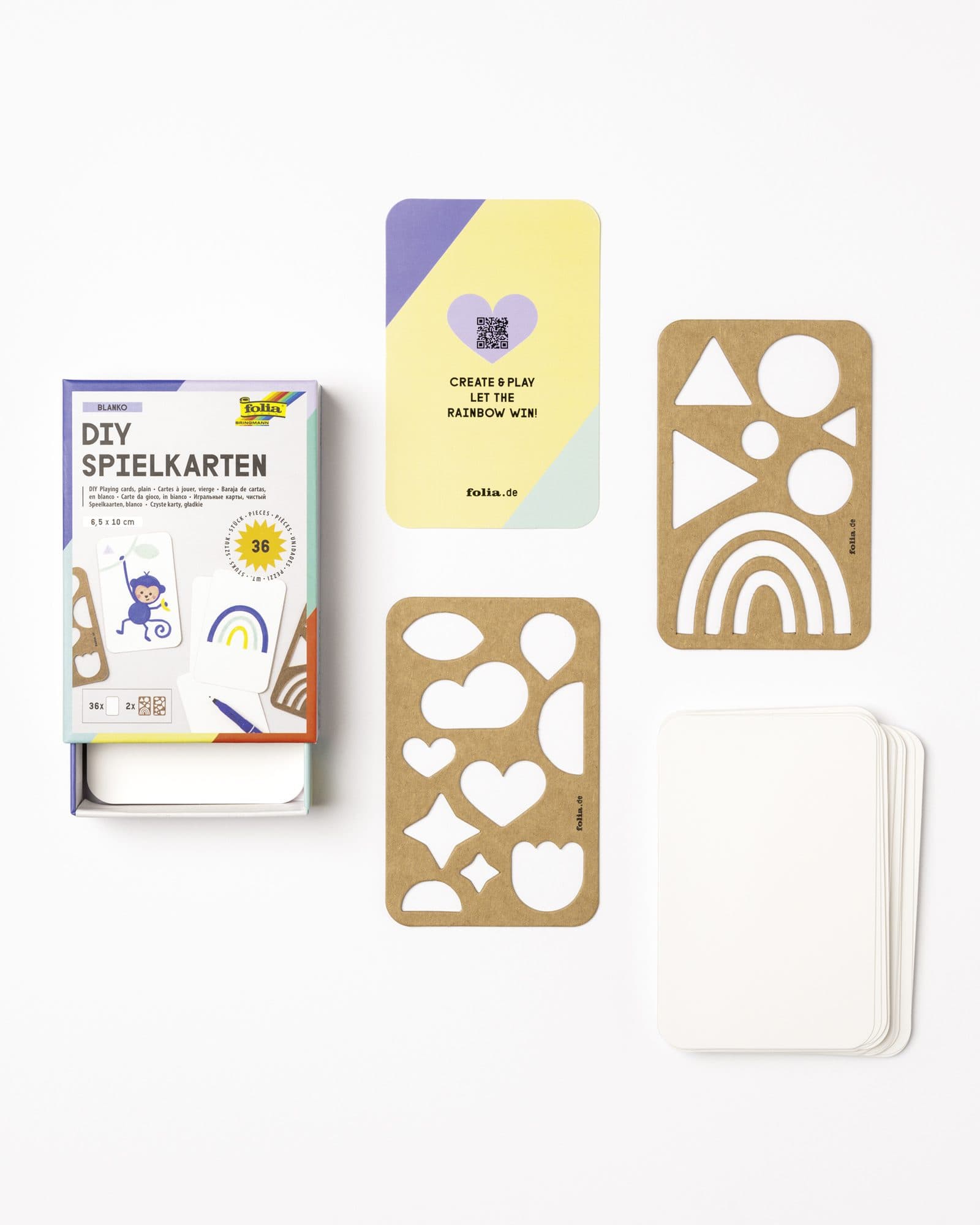 Speelkaarten Folia Blanco 6.5x10cm pak à 36 stuks 2