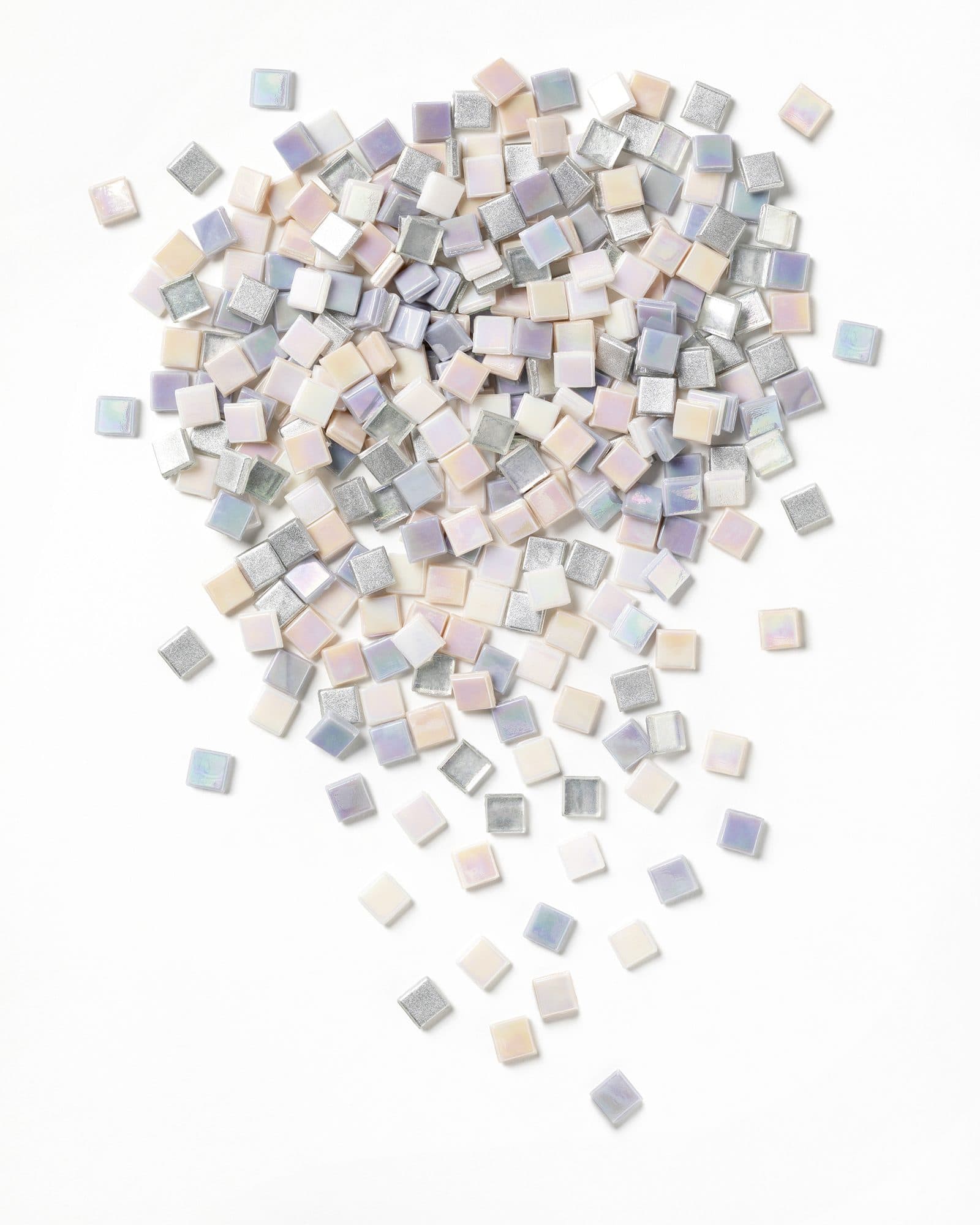 Mozaieksteentjes Folia 10x10mm glas iriserend 2