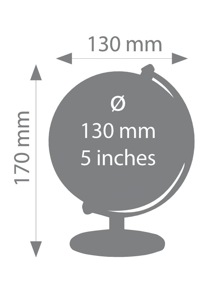 Globe Troika 13cm zwart-zilver 2