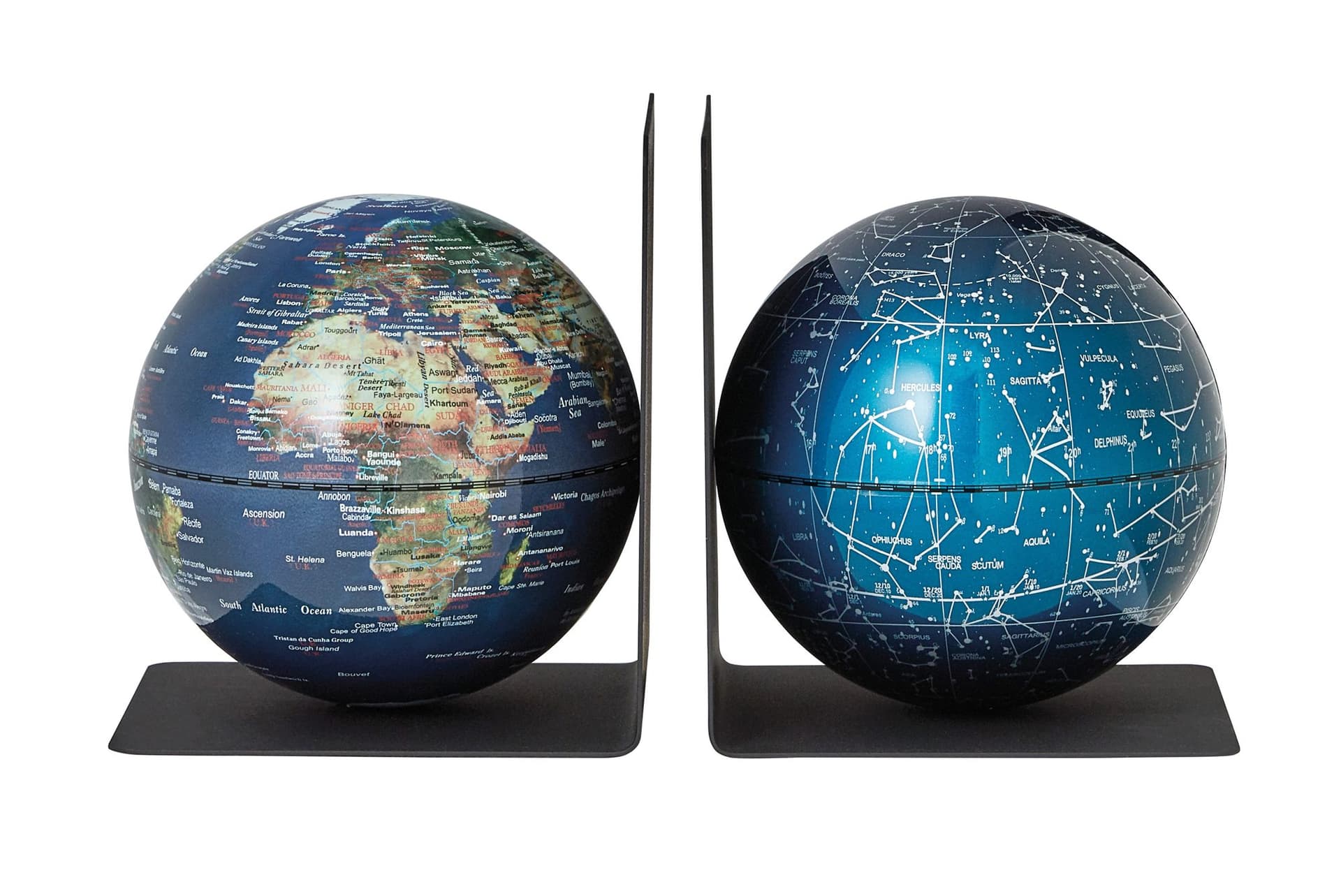 Boekensteun Troika met magnetische globes 13cm set à 2 stuks assorti