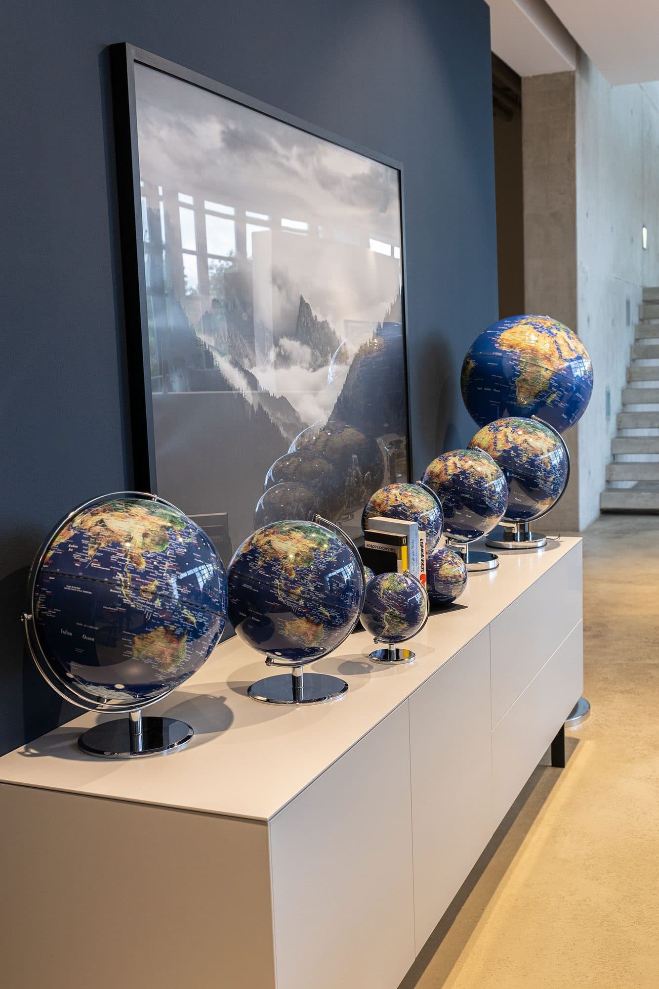 Globe Troika 20cm blauw-groen 6