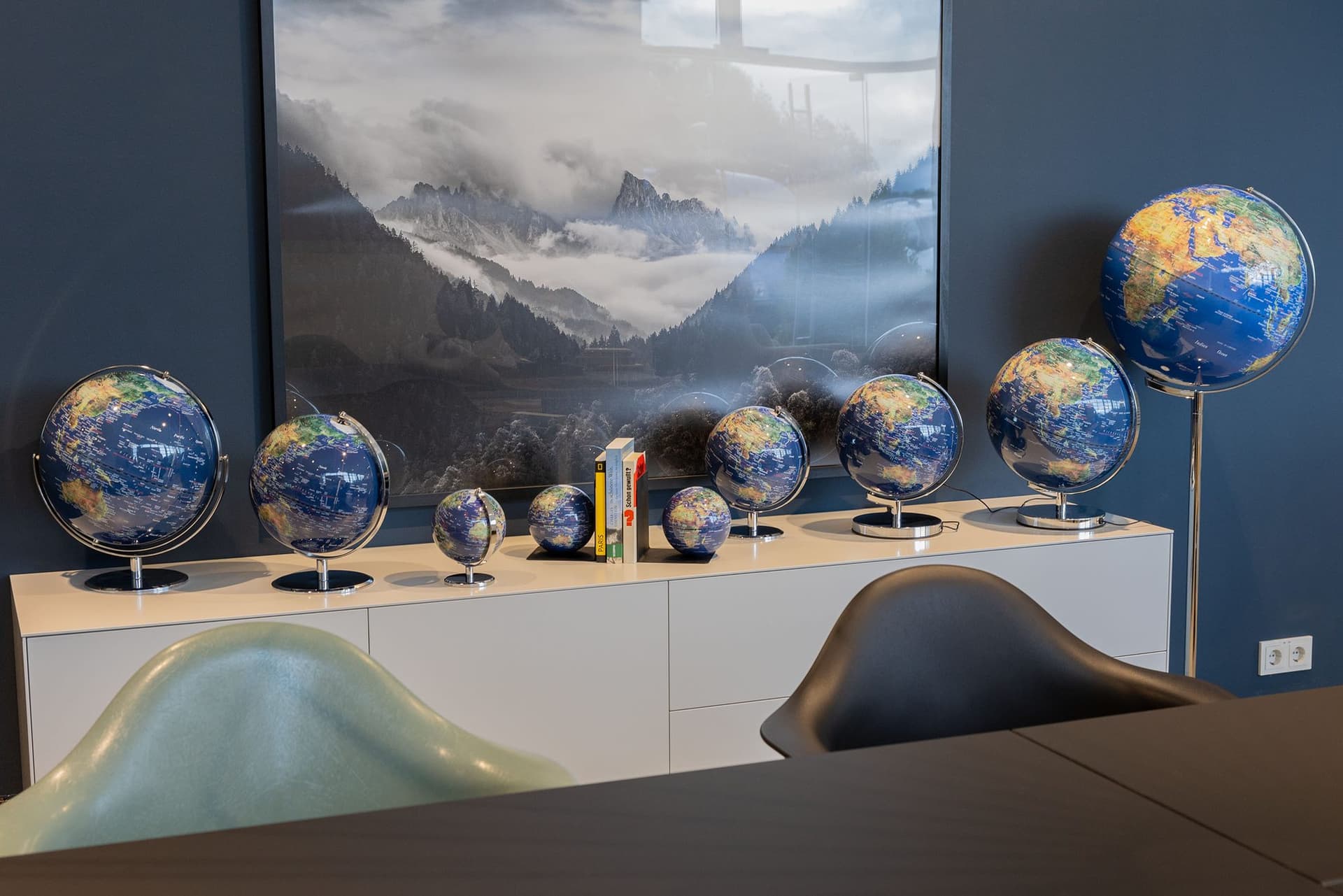Globe Troika 20cm blauw-groen 7