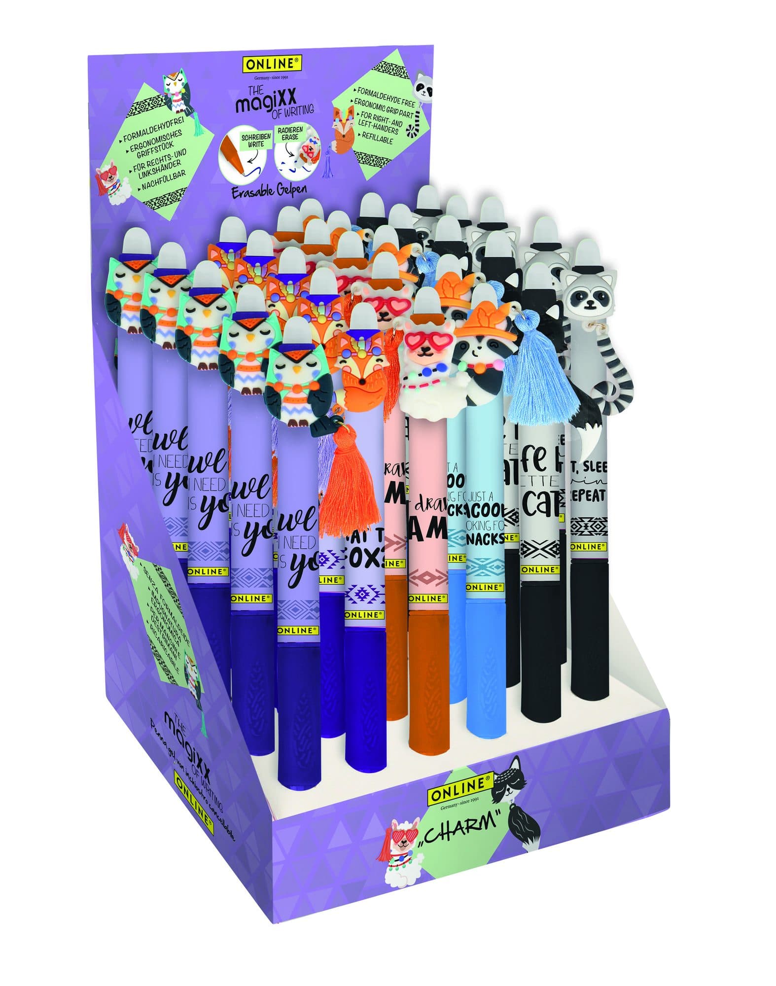 Gelschrijver Online Magixx Fun Charm 0.7mm assorti