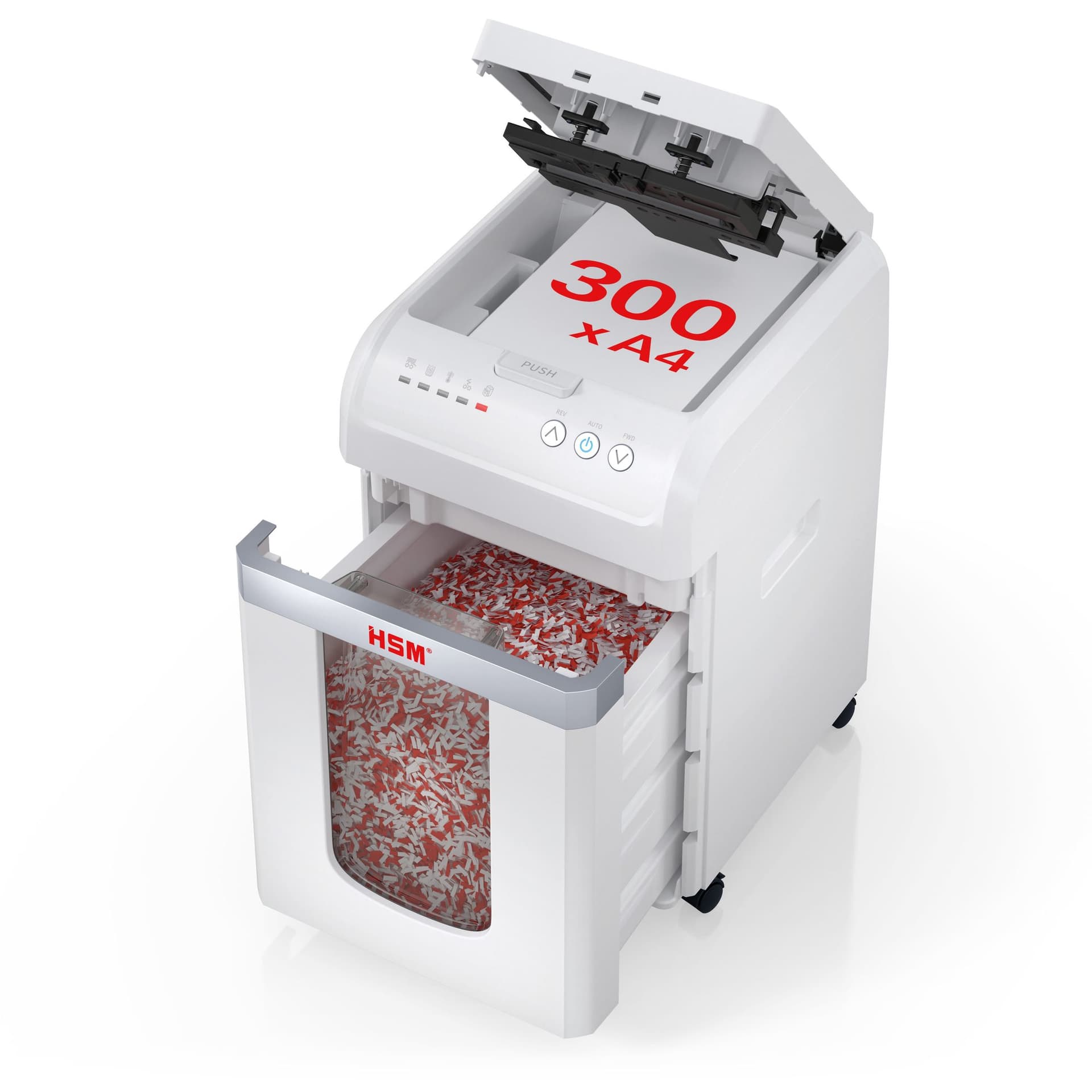 Papiervernietiger HSM shredstar Autofeed X300 snippers 4x12mm 4
