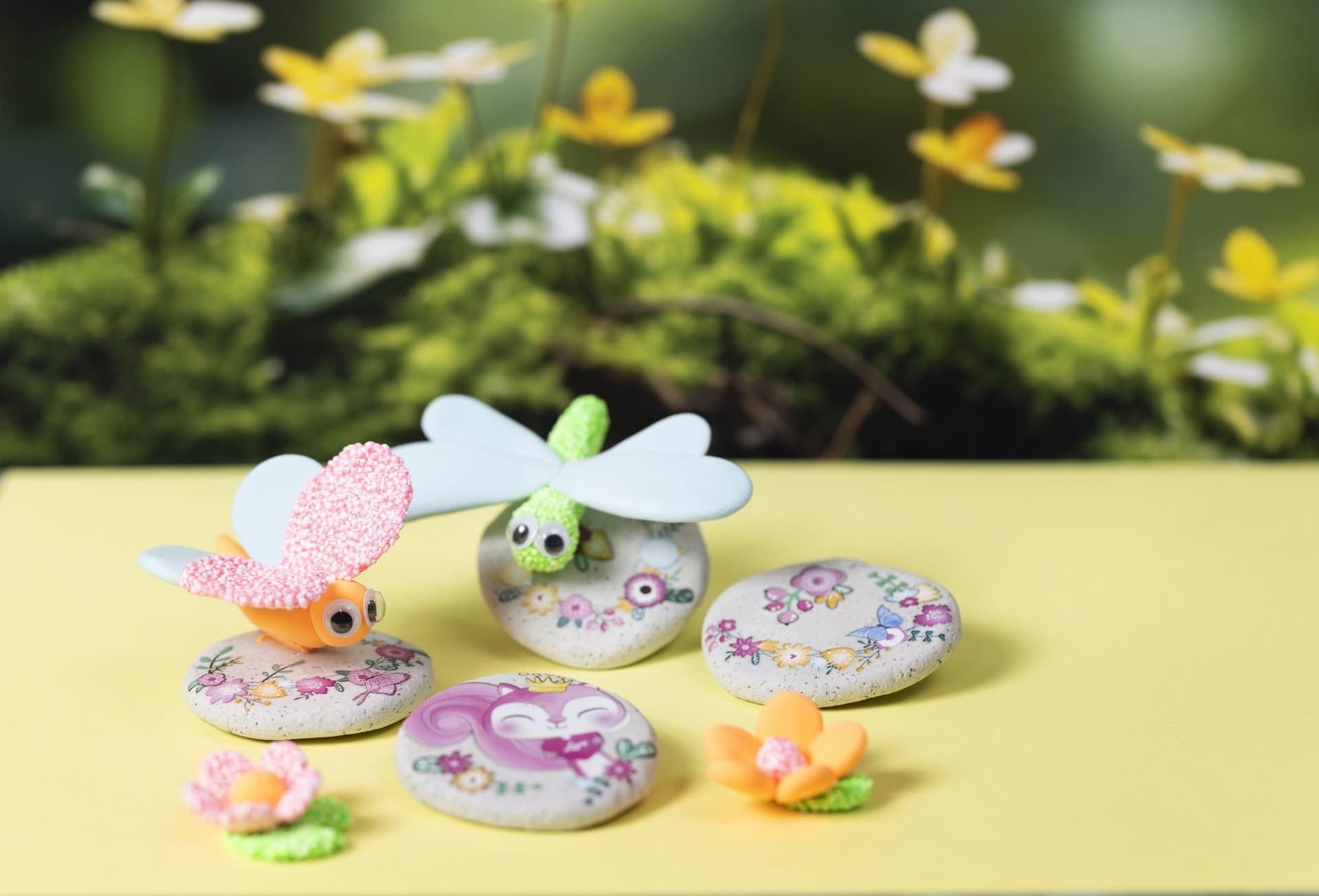 Mini Hobbyset Creativ Company boetseren steen met insect 5