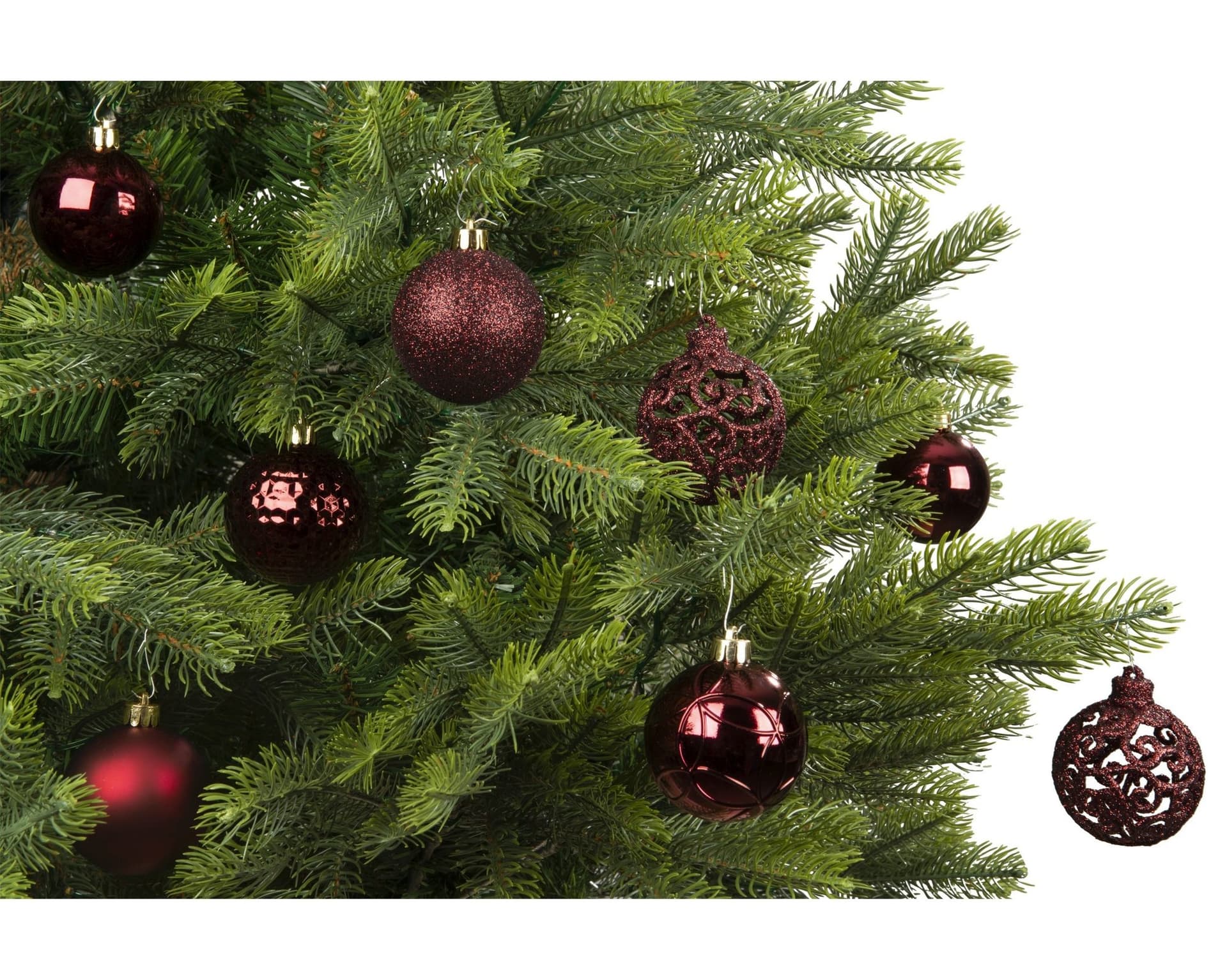 Kerstballenmix Decoris ossenbloed koker à 37 stuks 3