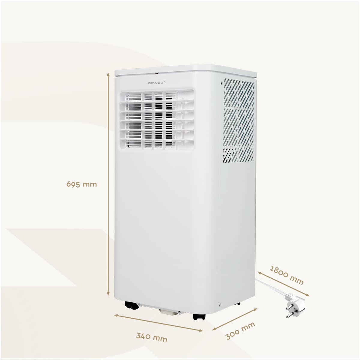Airconditioning BRASQ MAC9000 9000 BTU wit 3