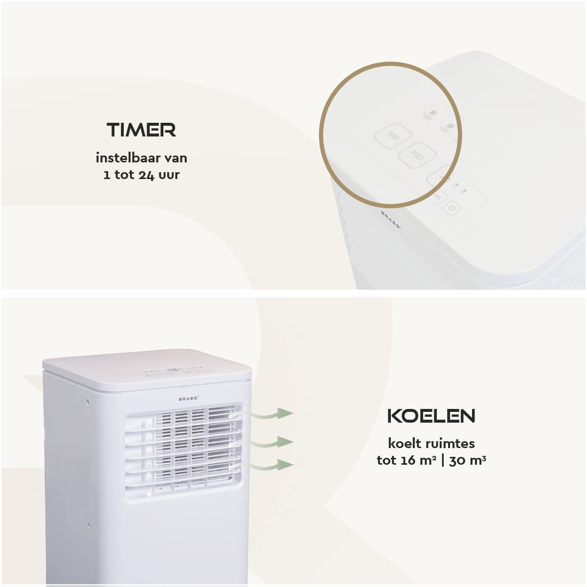 Airconditioning BRASQ MAC9000 9000 BTU wit 5