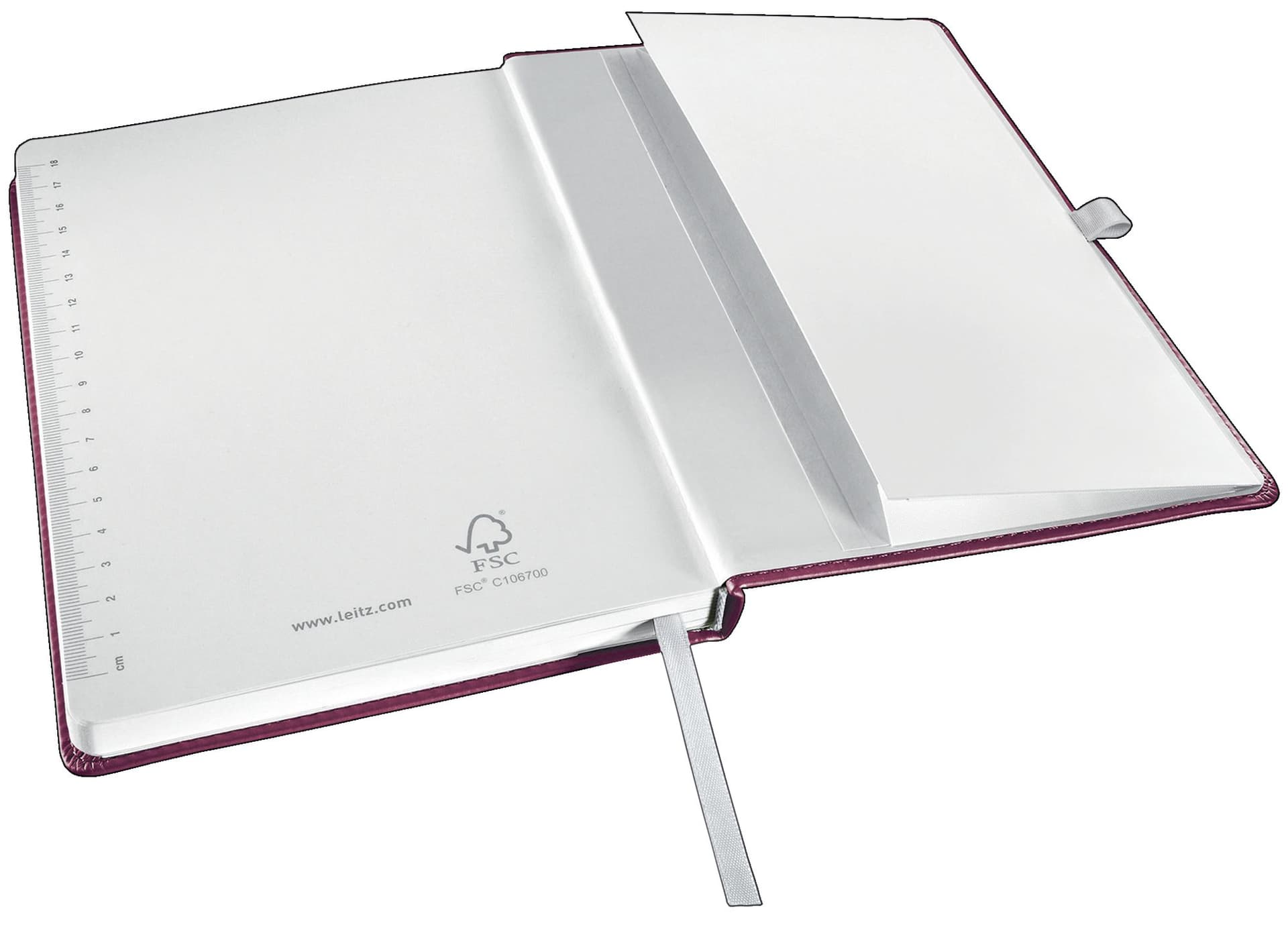 Notitieboek Leitz Style A5 lijn 160 pagina's 100gr rood 4
