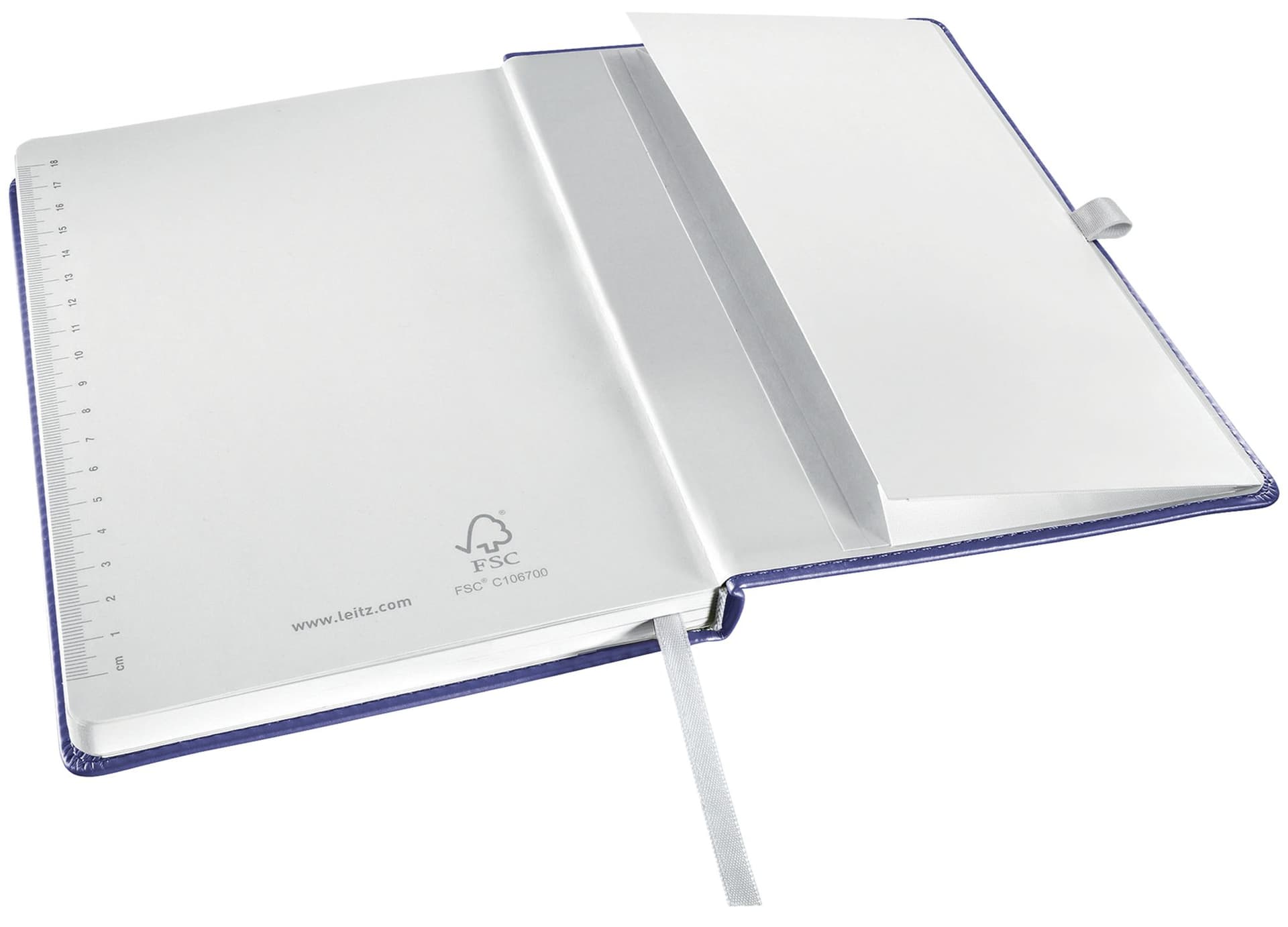 Notitieboek Leitz Style A5 lijn 160 pagina's 100gr blauw 4