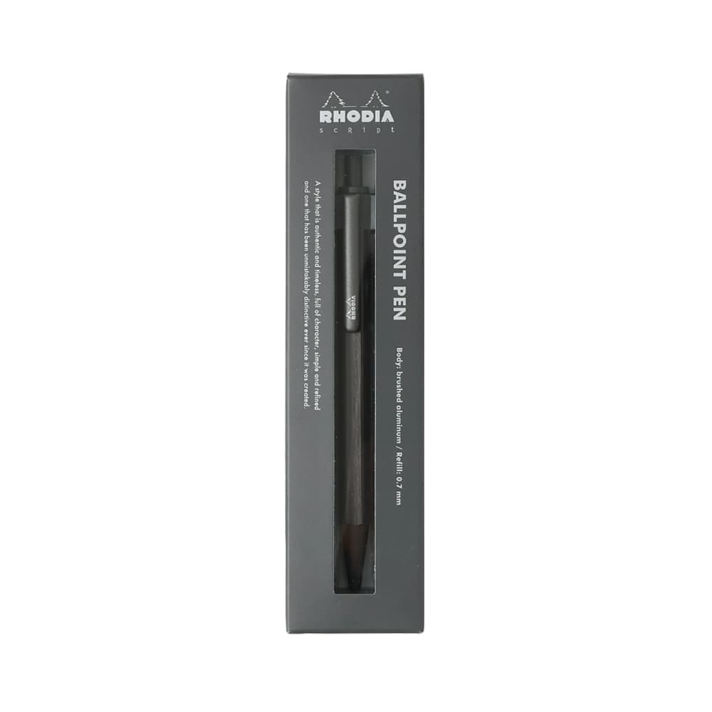 Balpen Rhodia scRipt medium titanium 2